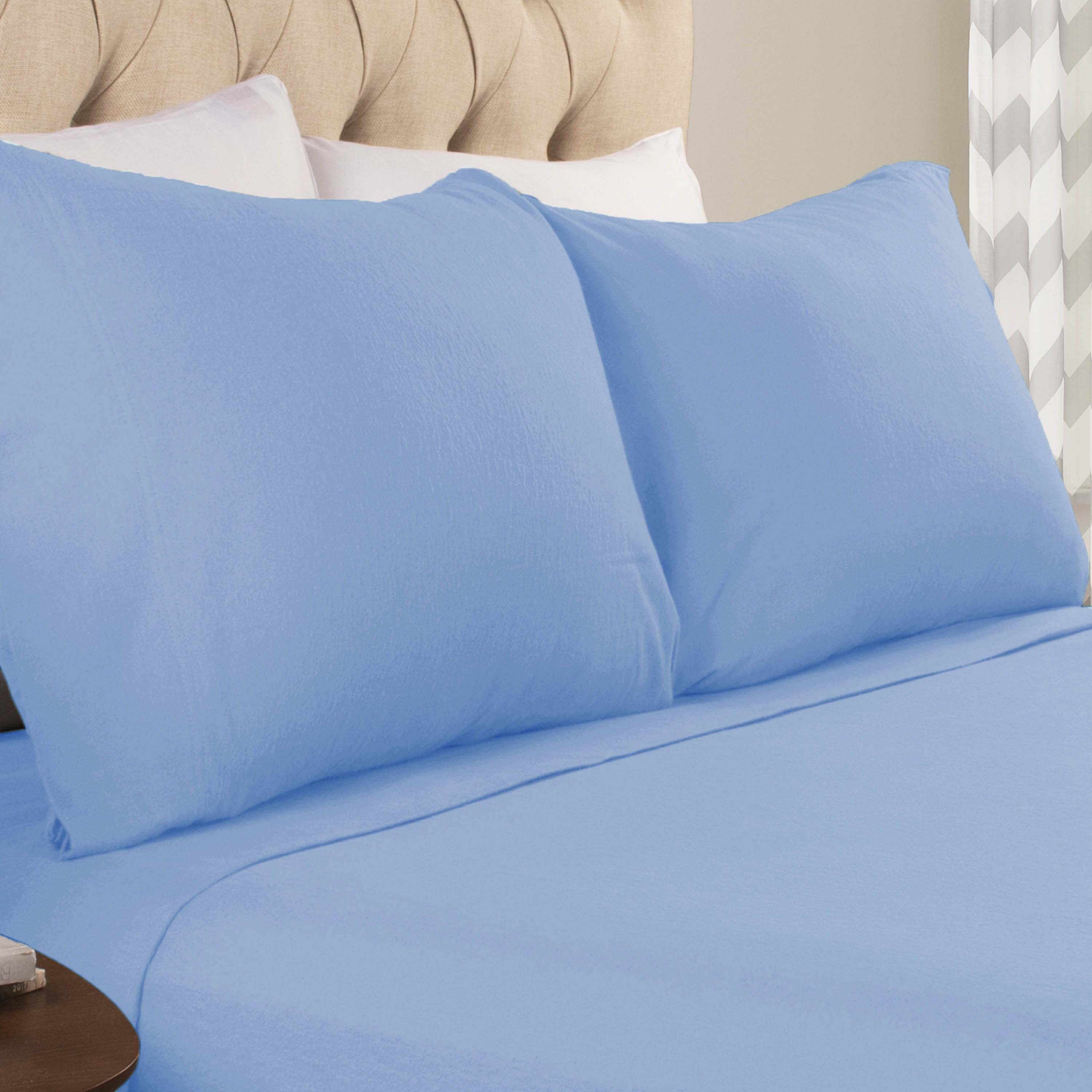 Soft Cotton Flannel 2-Piece Pillowcase Set - Breathable & Cozy Bedding for Winter - Perfect for Home, Hotel, and Guest Room Use