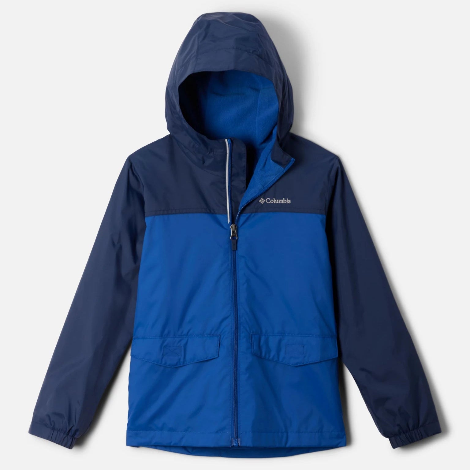 Columbia Men's Rain Zilla II Waterproof Jacket - Navy/Mountain Blue - Lightweight & Breathable for Hiking, Camping & Outdoor Adventures