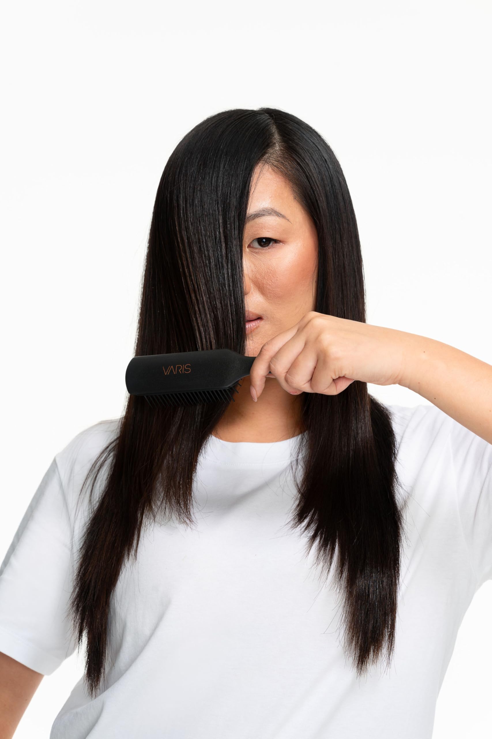 VARIS Denman Brush - Professional Detangling & Styling Hair Brush for Curly, Wavy & Straight Hair - Perfect for Salon, Home & Travel Use