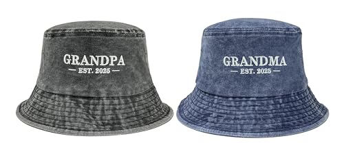 Grandpa Grandma 2025 (Washed Black & Navy Blue)
