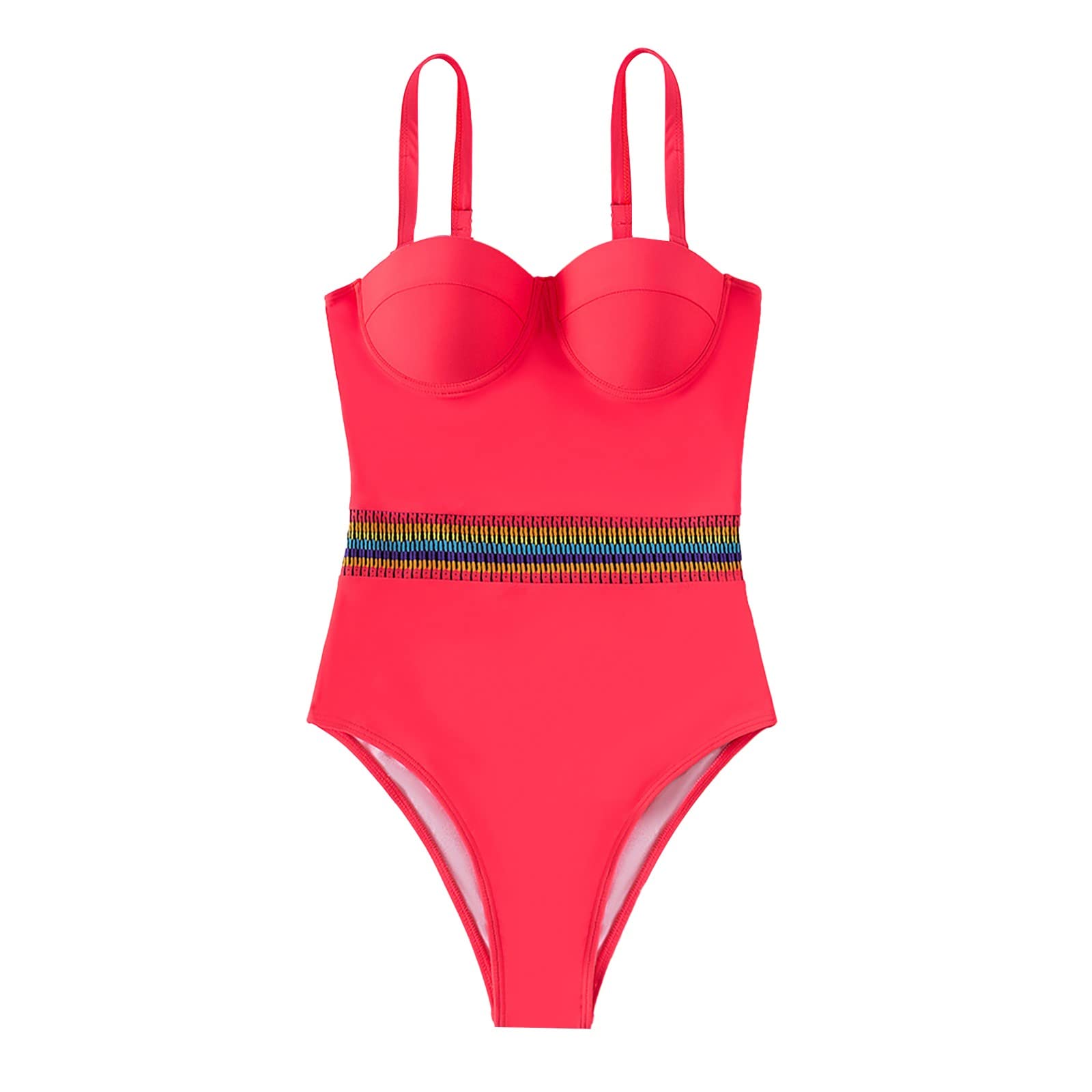 Sexy Women's One-Piece Swimsuit with Sling Belt - Fashion Bikini Swimwear with Stylish Pattern | Perfect for Beach, Pool Party & Summer Vacation
