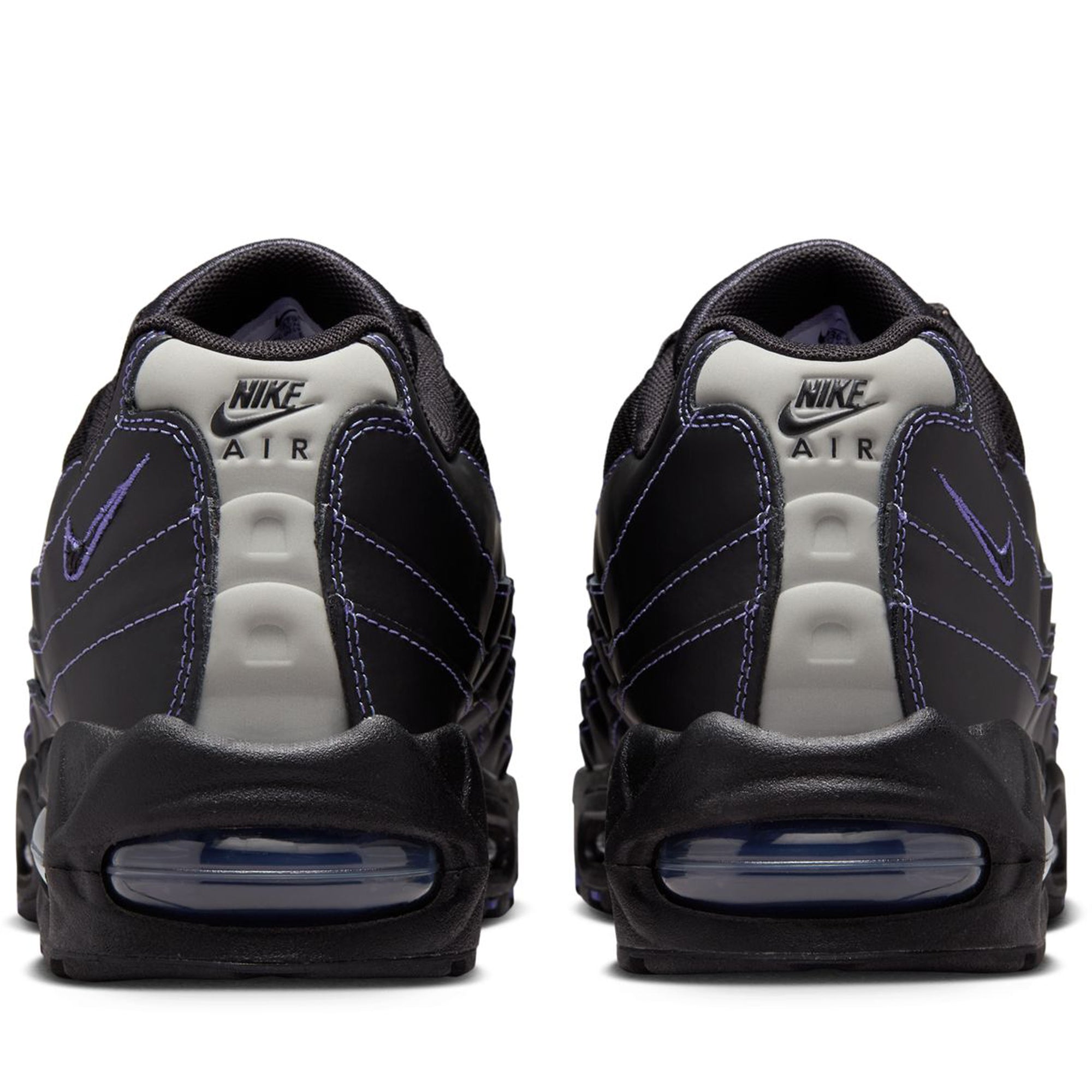 Nike Air Max 95 OG Sneakers - Black/Persian Violet Colorway - Men's Running Shoes for Jogging, Gym & Casual Wear