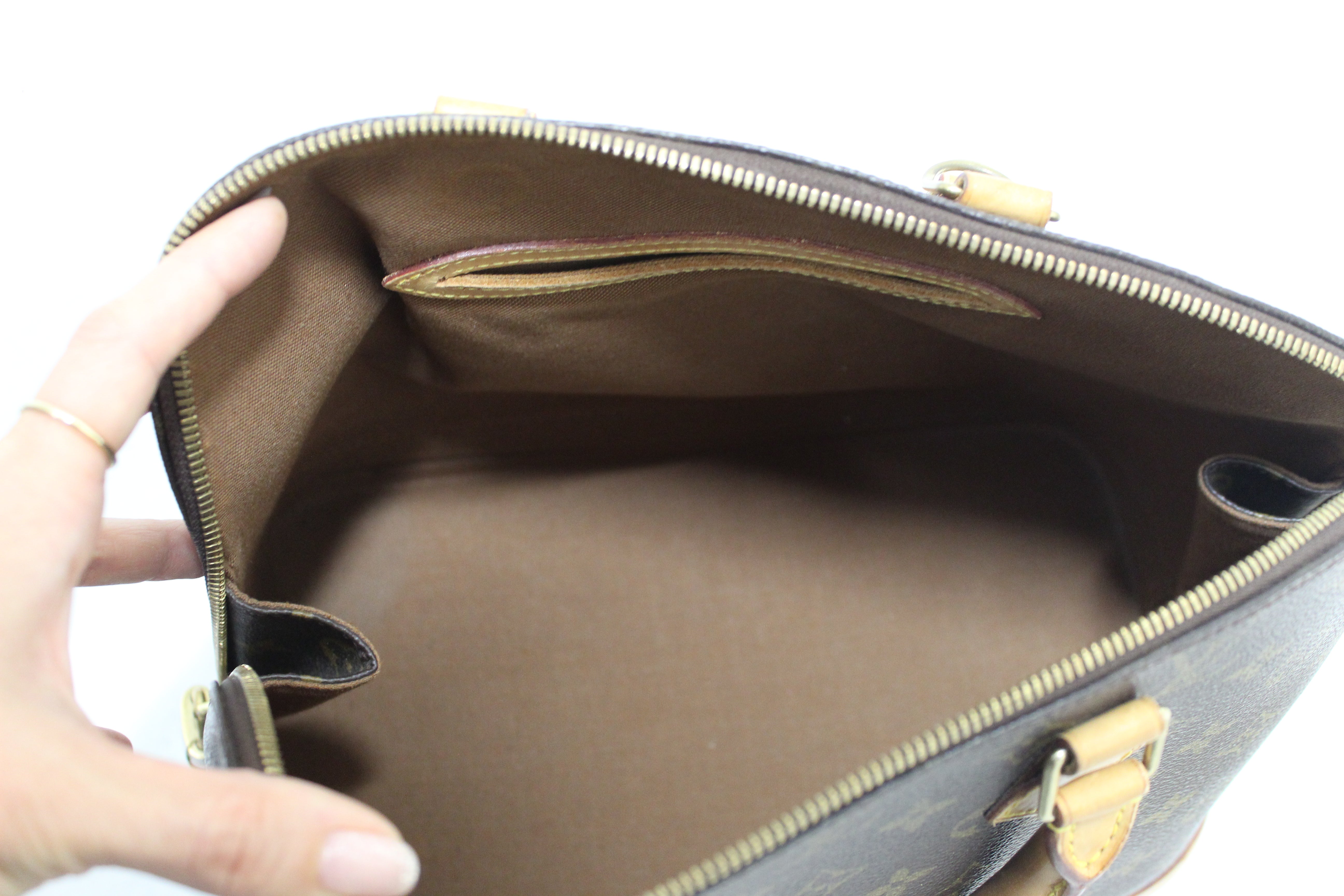 Authentic Louis Vuitton Alma PM Handbag - Classic Monogram Canvas Crossbody Bag for Women, Luxury Designer Purse for Work, Travel & Everyday Use