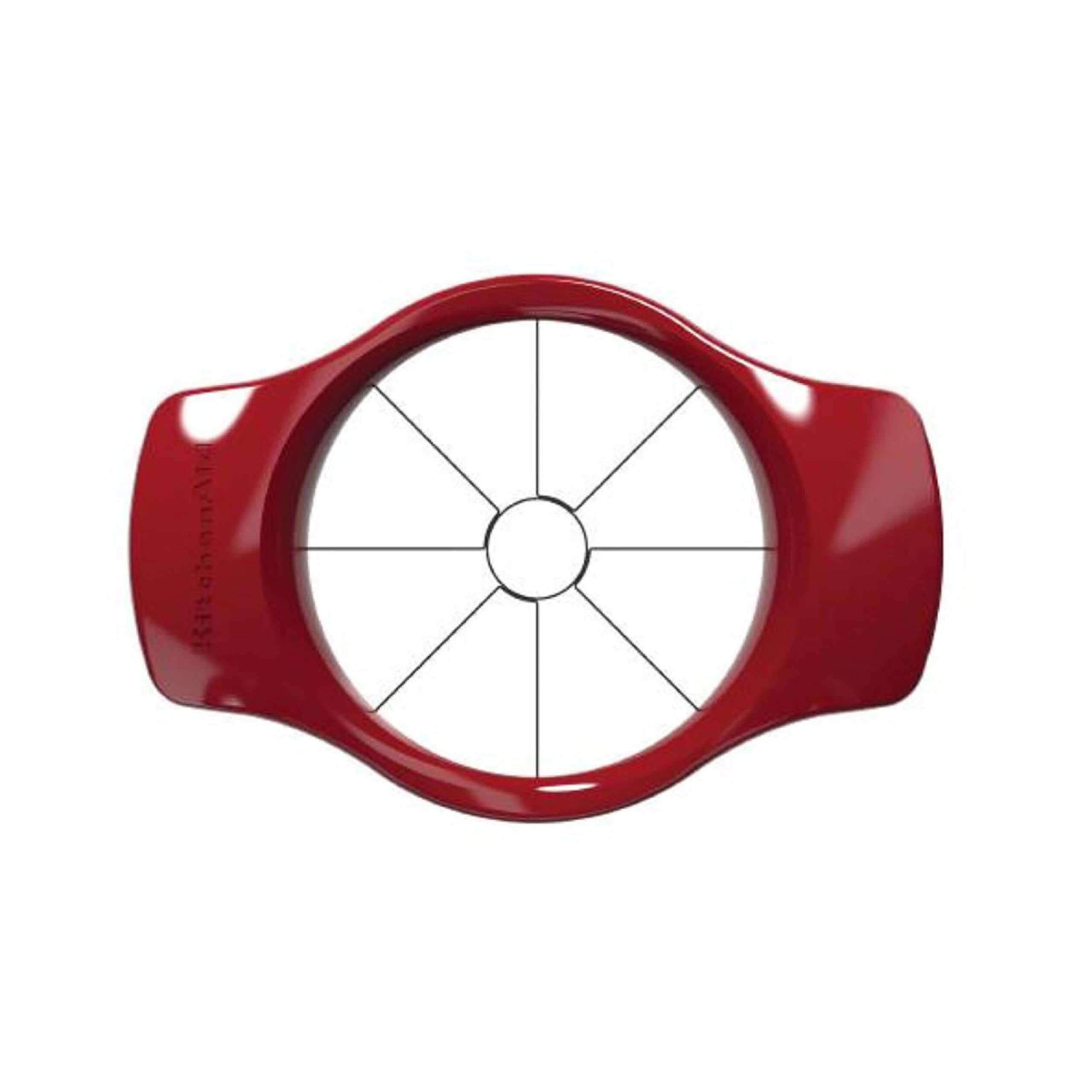 KitchenAid Classic Fruit Slicer - Red | Easy Apple, Orange & Lemon Cutter | Perfect for Smoothies, Salads & Healthy Snacks | Durable Kitchen Gadget for Home & Restaurant Use