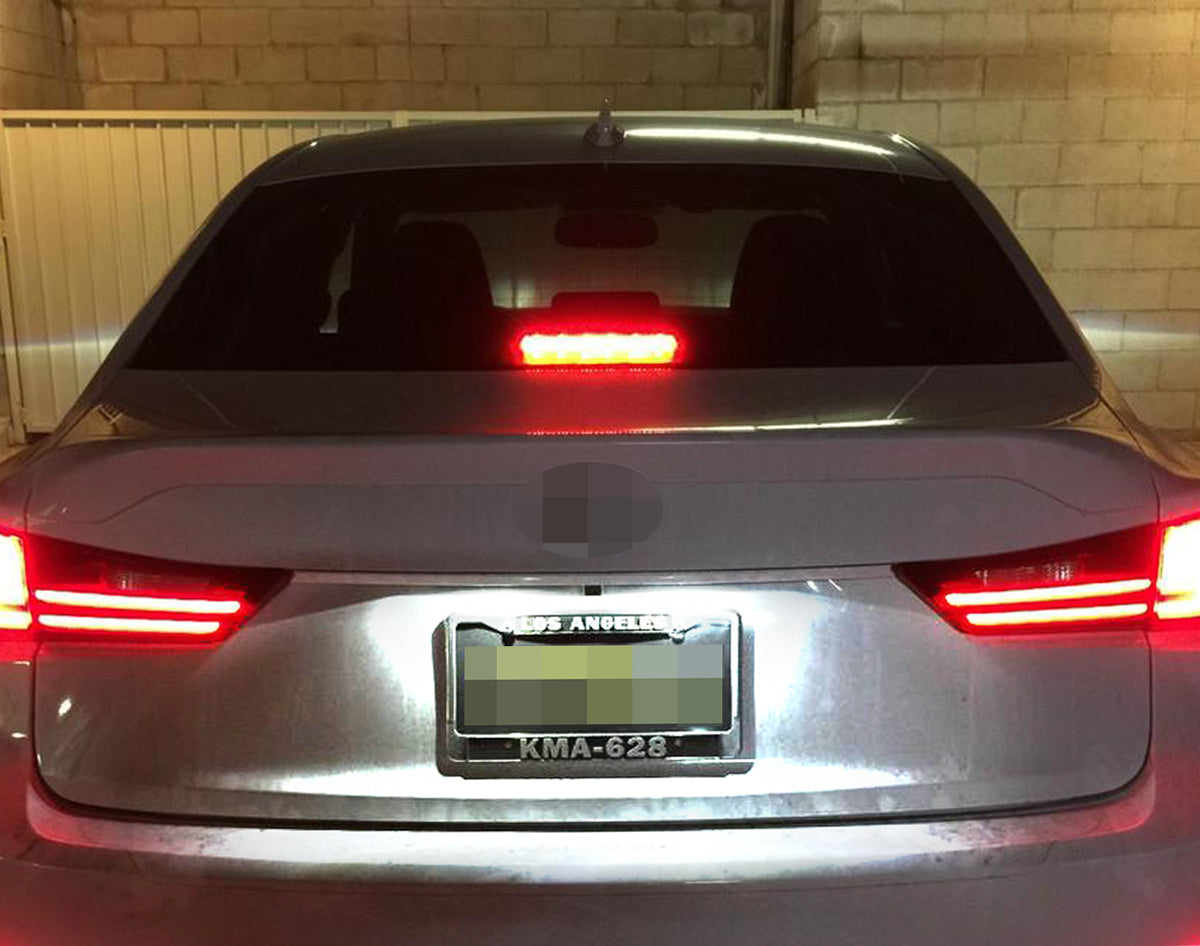 3W Xenon White LED License Plate Lights - Direct Replacement for Lexus IS GS RC Models - Perfect for Nighttime Visibility & Car Customization