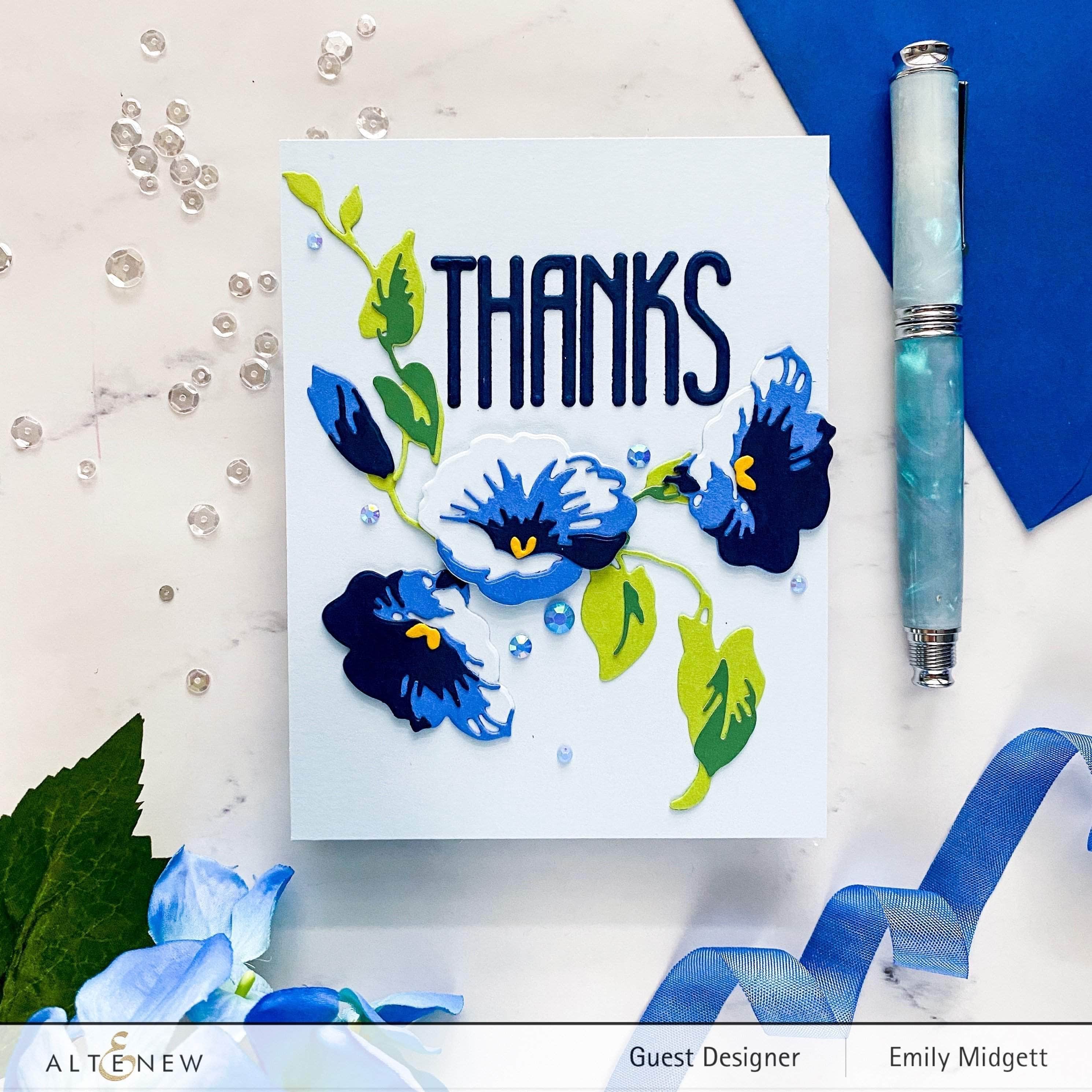 Morning Glory Layering Die Set for Card Making - Floral Paper Crafting Dies for Scrapbooking, DIY Greeting Cards, and Home Decor Projects