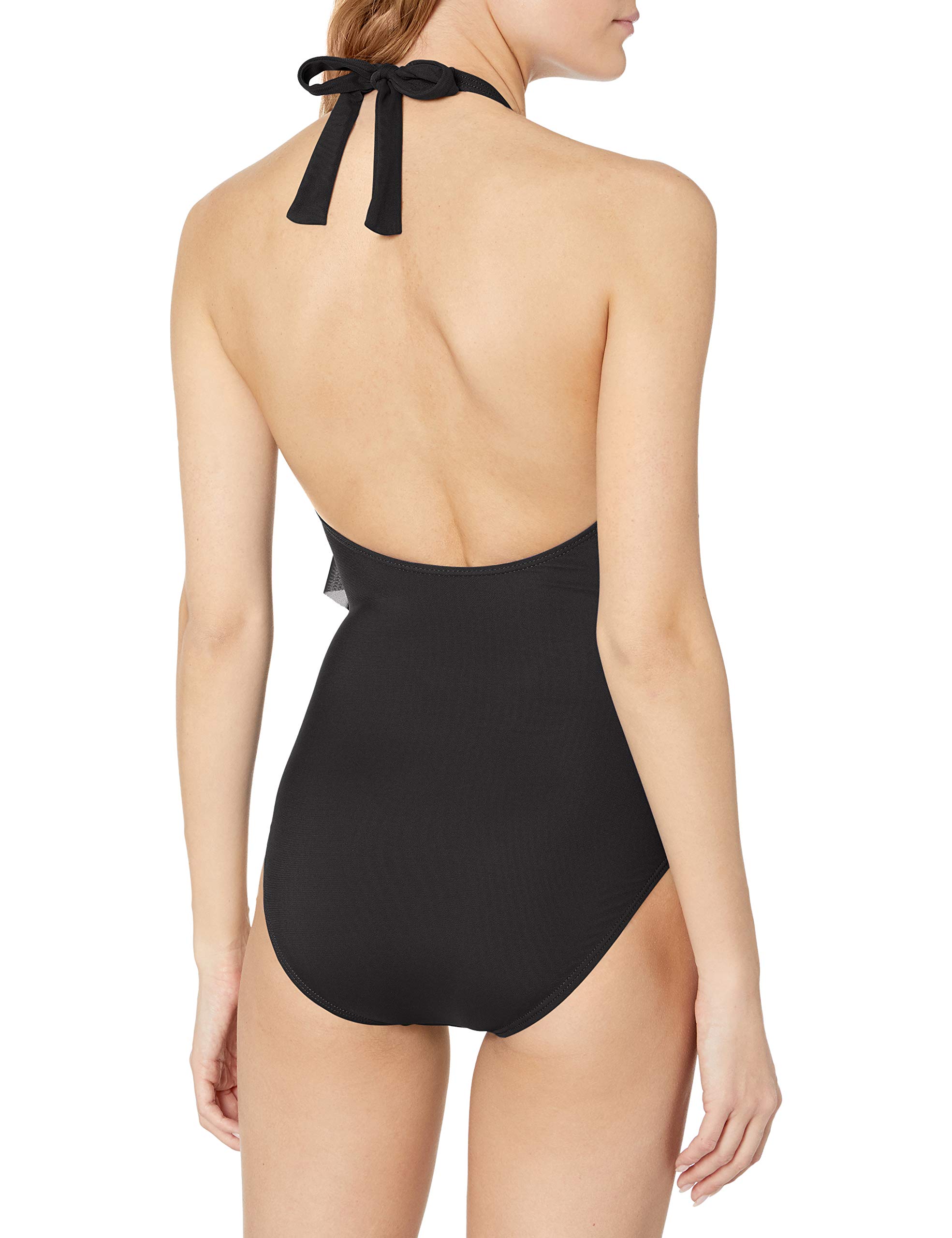 Women's High Neck Ruffle One Piece Swimsuit with Smooth Shaping Liner - Perfect for Beach Vacations, Pool Parties & Summer Getaways