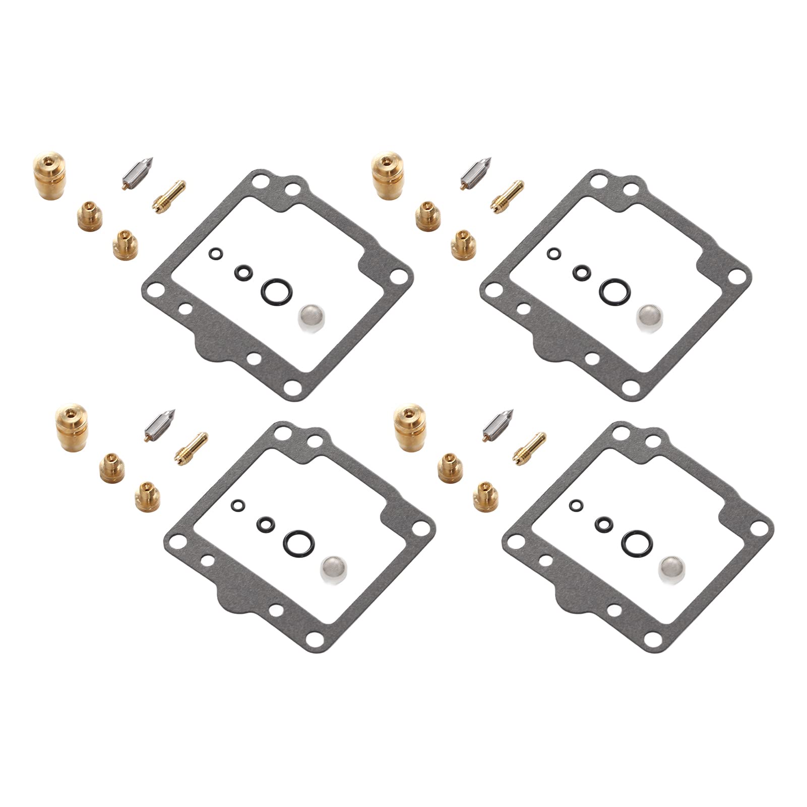 Qqmora 40-Piece Carburetor Repair Kit - Professional Rustproof Motorcycle Carb Fix Kit with Easy Installation - Perfect for ATV, Dirt Bike, Scooter & Small Engine Maintenance