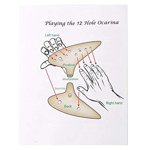 Legend of Zelda Ocarina of Time - 12 Hole Alto C Ceramic Flute - Kiln-Fired Musical Instrument with 5 Color Options (Pink) - Perfect for Zelda Fans, Music Lovers & Collectors