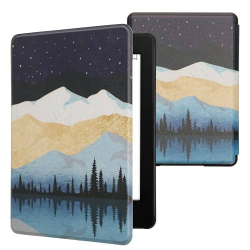 Starry Night Lake White / Light Brown / Dark Blue
