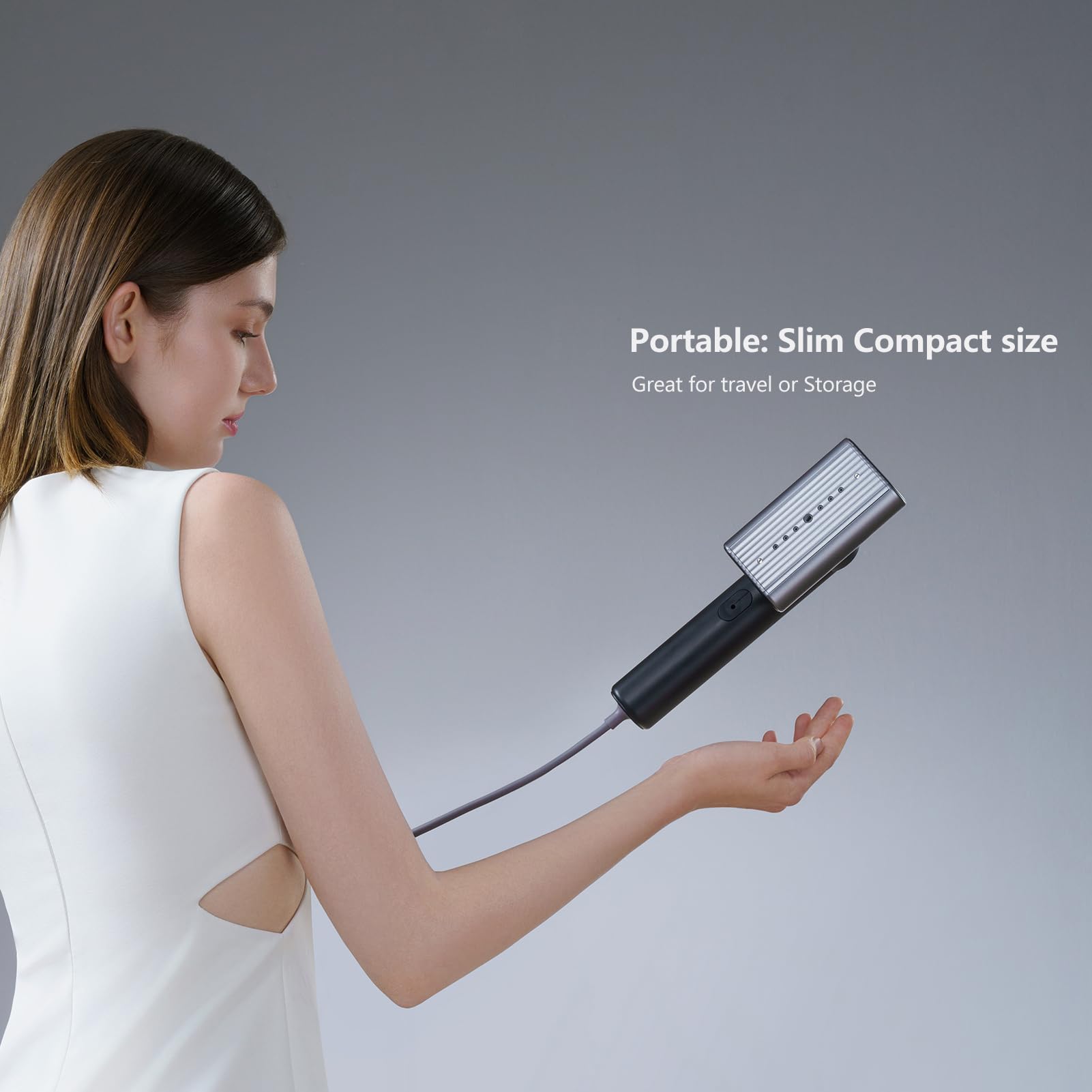 Portable 2-in-1 G9 Handheld Garment Steamer & Iron - 1200W Fast Heating, 0.9lbs Lightweight for Wrinkles - Perfect for Travel, Home, Office & Hotel Use