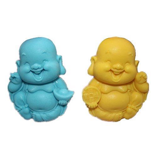 Allforhome Silicone Buddha Chocolate Molds - Fondant & Clay Molds for Cake Decorating, Baking & Candy Making - Perfect for DIY Desserts, Party Treats & Home Baking
