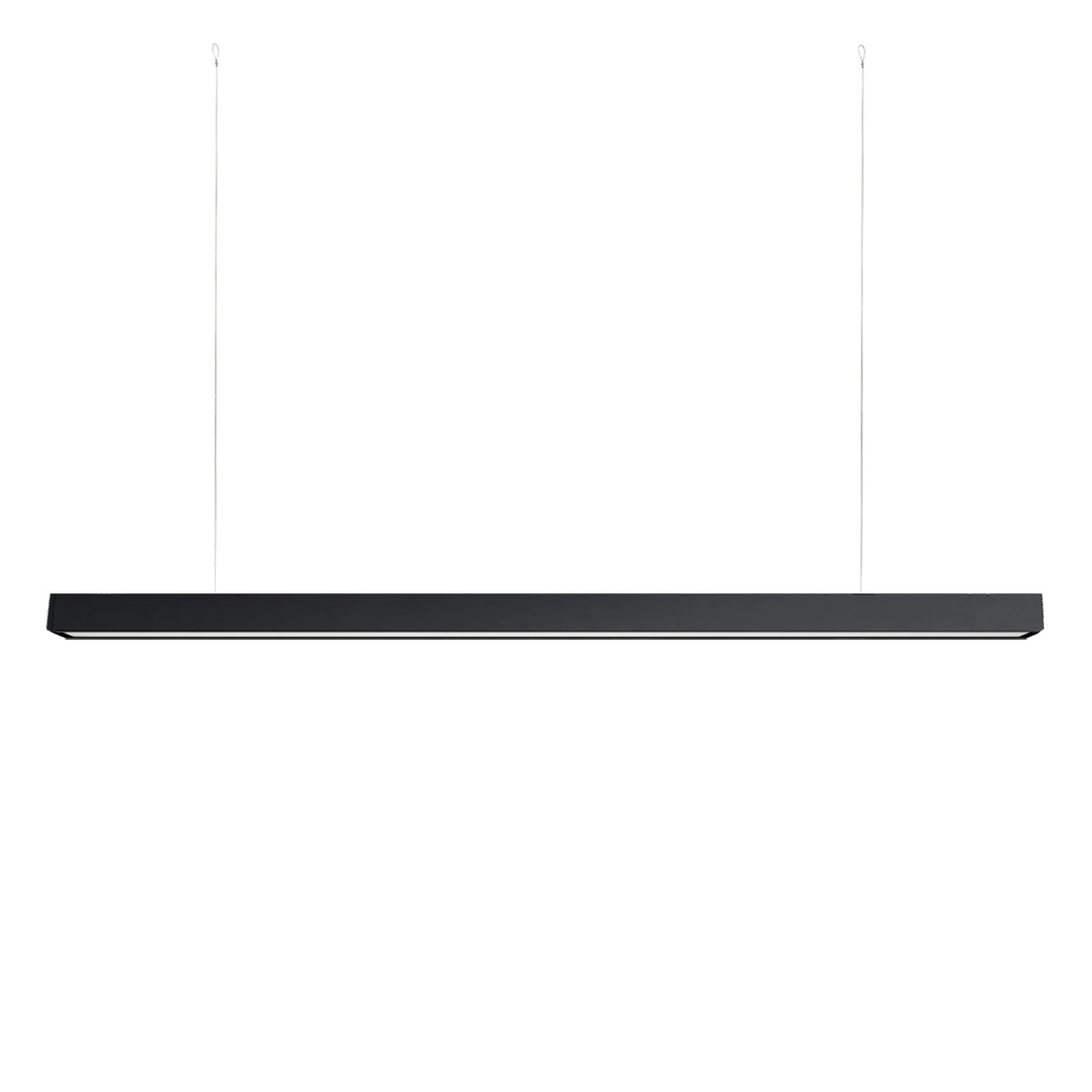 8ft LED Linear Light Fixture - 80W, 10400 Lumens, 5 CCT Selectable (3000K-5000K), 120-277V, Black - Perfect for Warehouses, Garages & Commercial Lighting