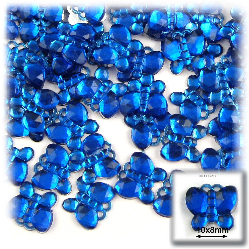 144pc 10mm Rhinestones Butterfly - Lavender Light Purple or Light Amethyst for DIY Crafts, Jewelry Making, Nail Art, and Scrapbooking