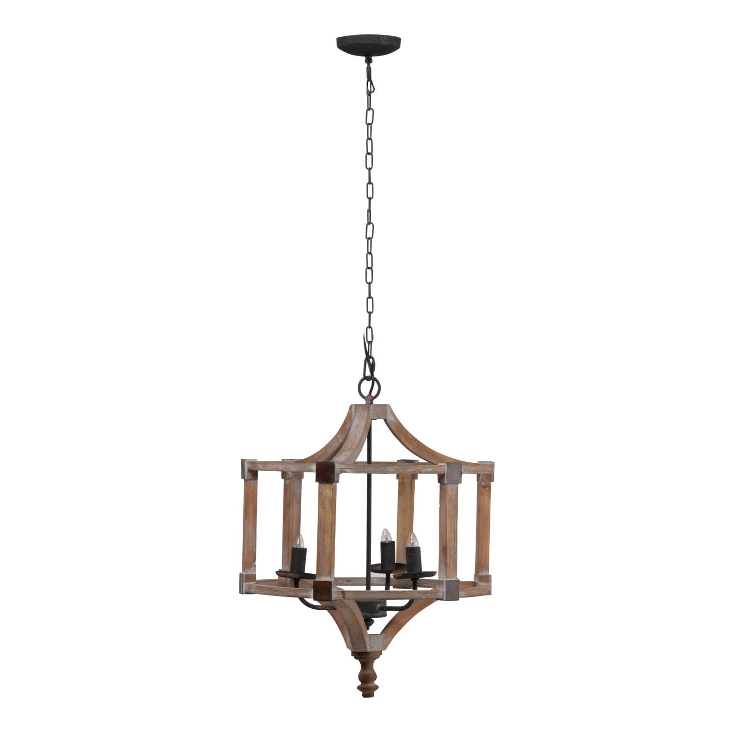 Andreas Round Chandelier 20 Inch Diameter x 25 Inch Height - Modern Crystal Ceiling Light Fixture for Dining Room, Living Room & Bedroom