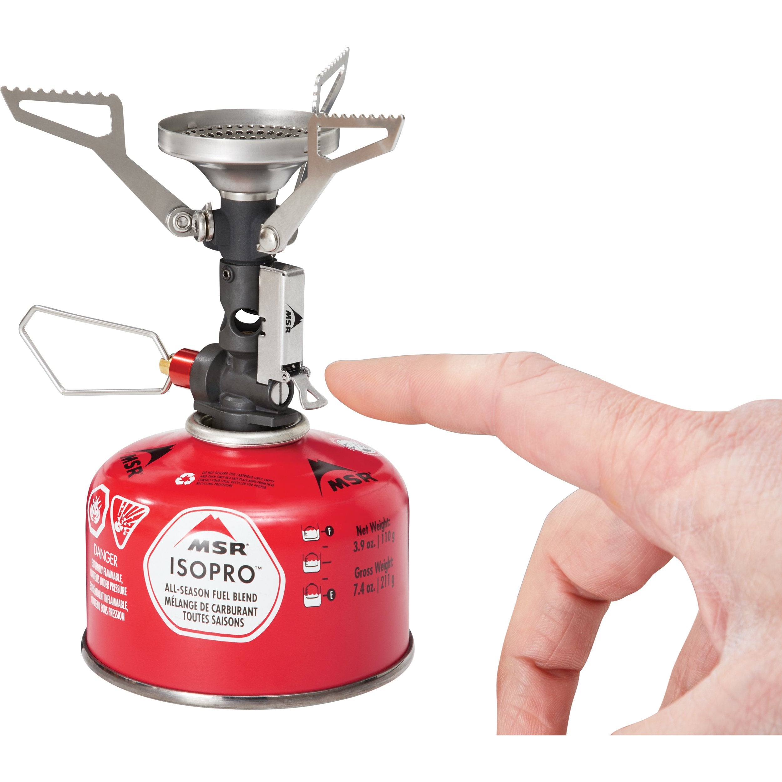 MSR Pocket Rocket Deluxe Ultralight Backpacking Stove Kit - Compact Camping Stove for Hiking, Backpacking & Outdoor Adventures