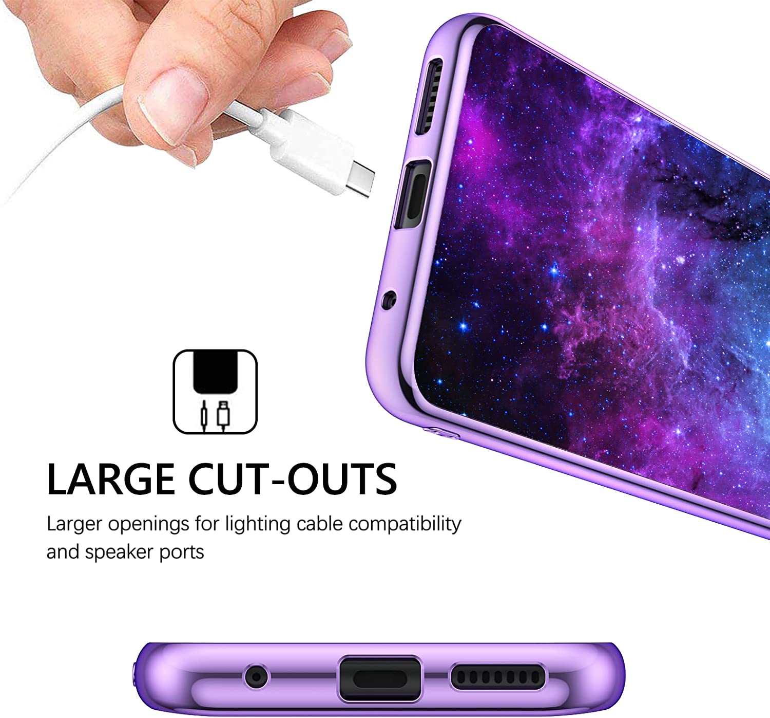 Motorola Moto G Power Case (2023/2022) 6.5 Inch - Glow in The Dark Protective Cover with Shockproof Design | Perfect for Night Use, Outdoor Activities & Space-Themed Decor