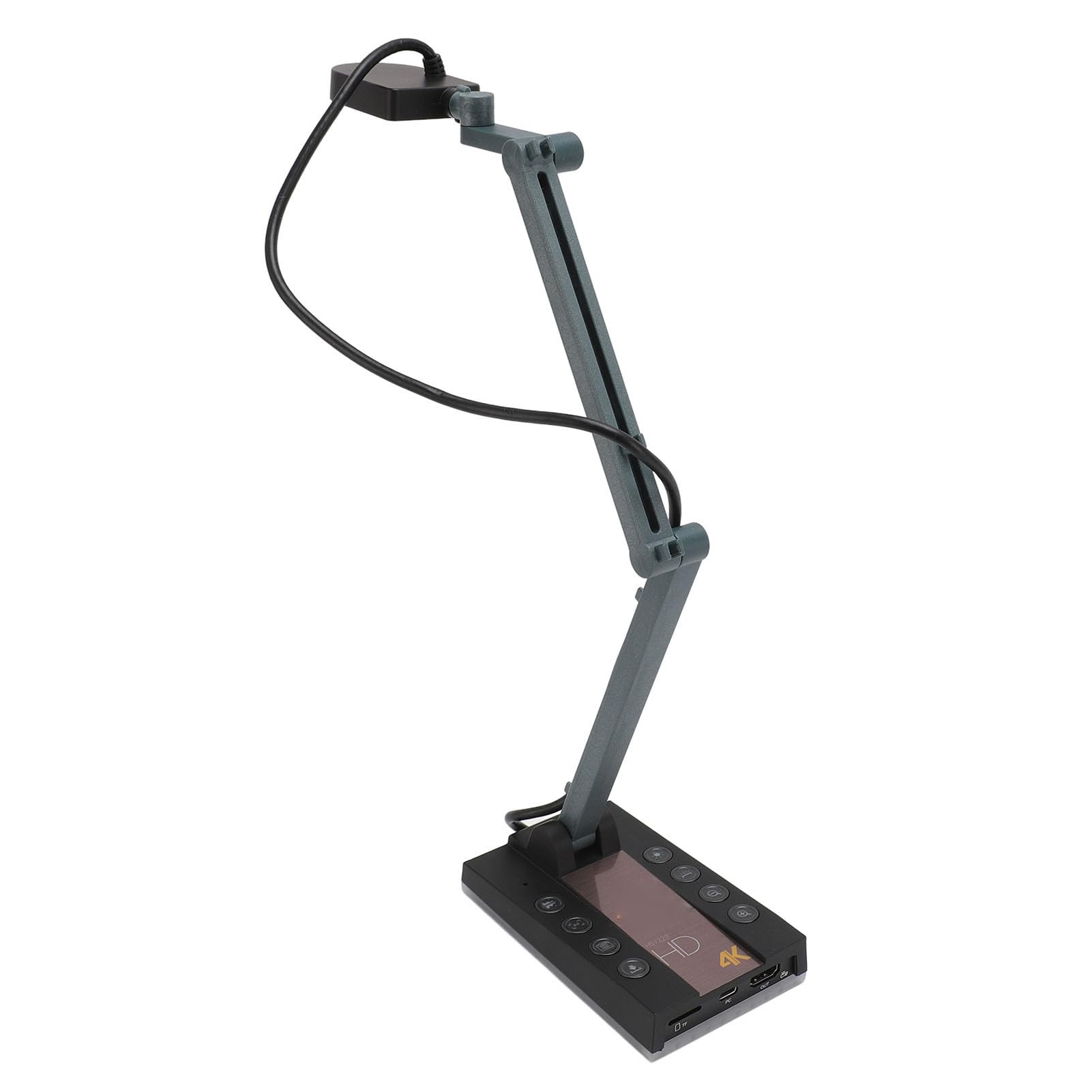15MP USB Document Scanner Camera with HDMI, Foldable Design & LED Light for Online Classes - Auto Focus, Distance Learning, Web Conferencing, Live Streaming & Remote Teaching