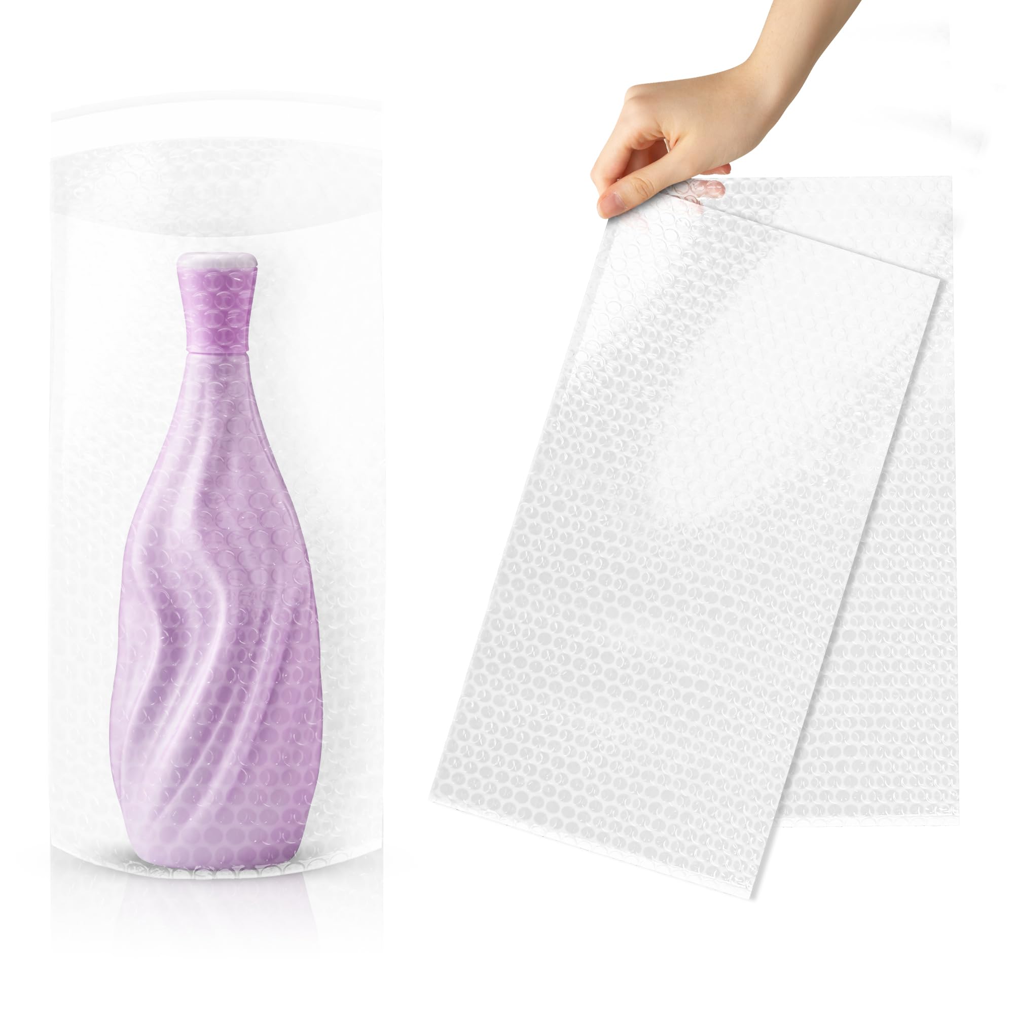 ABC Clear Bubble Mailers 8x15.5 Inches - Pack of 25 Self-Seal Polyethylene Padded Envelopes for Shipping, Packing & Protection | Perfect for Ecommerce, Small Business & Online Sellers | Bubble Cushioning for Fragile Items, Jewelry, Electronics & Documents
