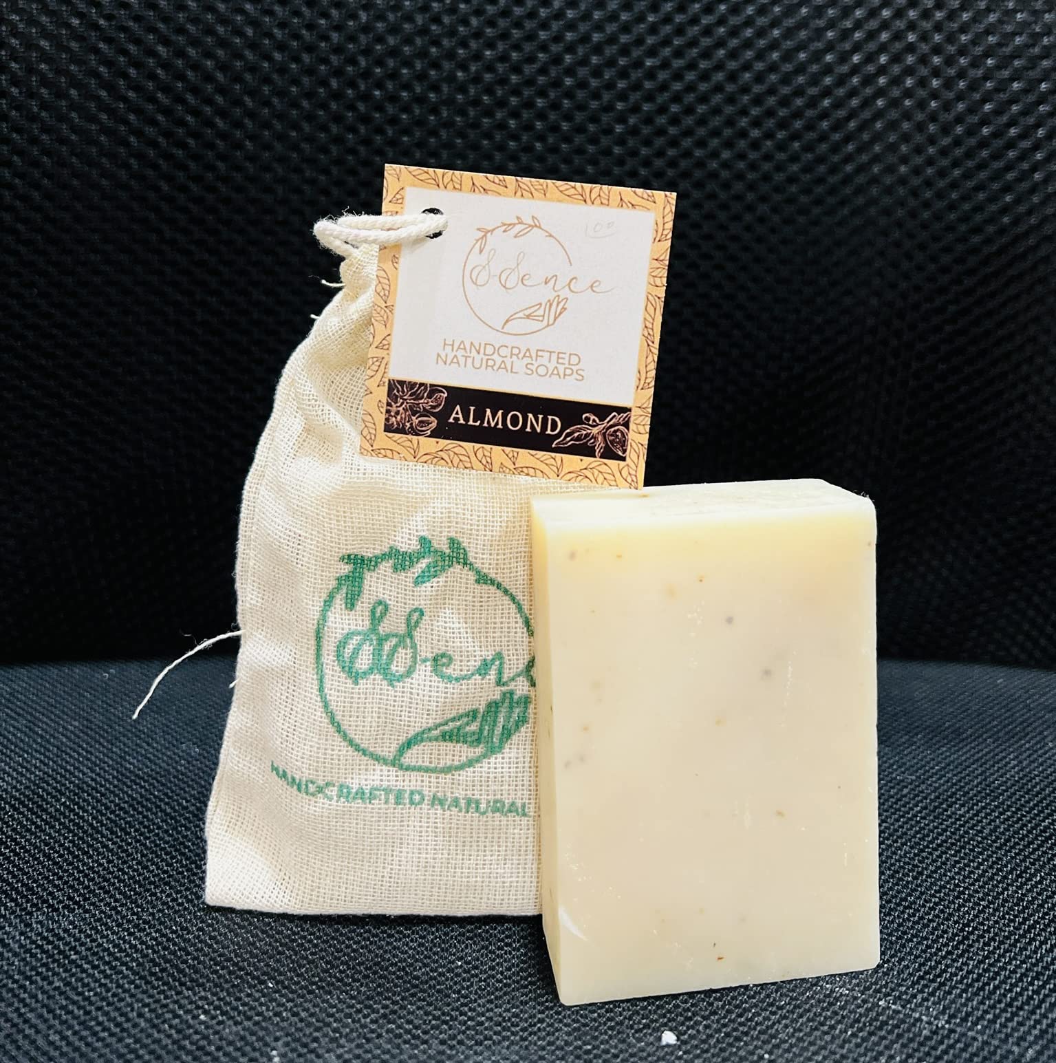 SSence Almond Soap - Natural Handmade Soap for Dry & Sensitive Skin - Perfect for Daily Face & Body Cleansing, Spa & Gift Giving