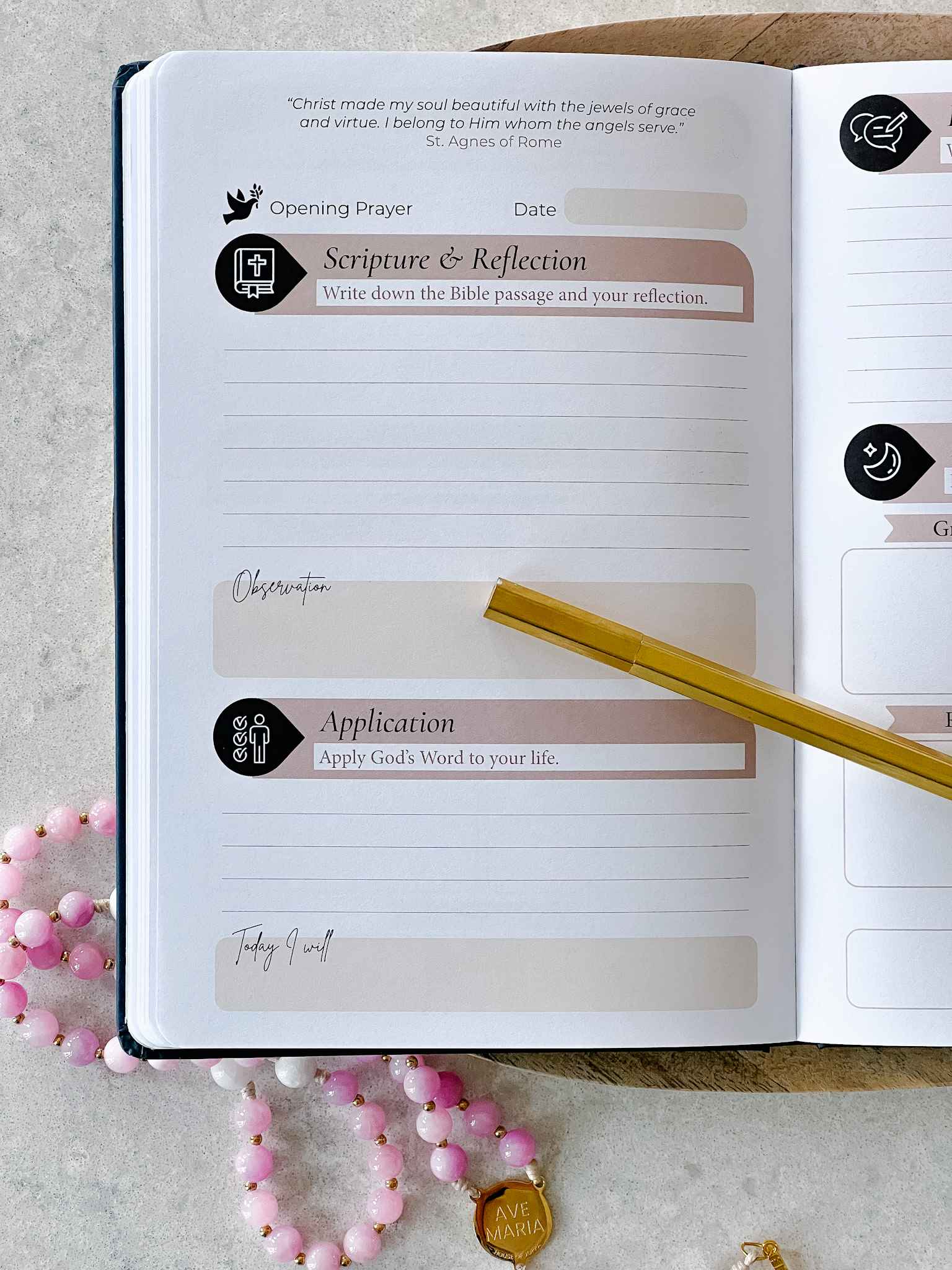 Catholic Prayer Journal - Lectio Divina & Examen St. Ignatius Devotional Notebook - Immaculate Heart of Mary - Perfect for Daily Prayer, Bible Study & Spiritual Reflection