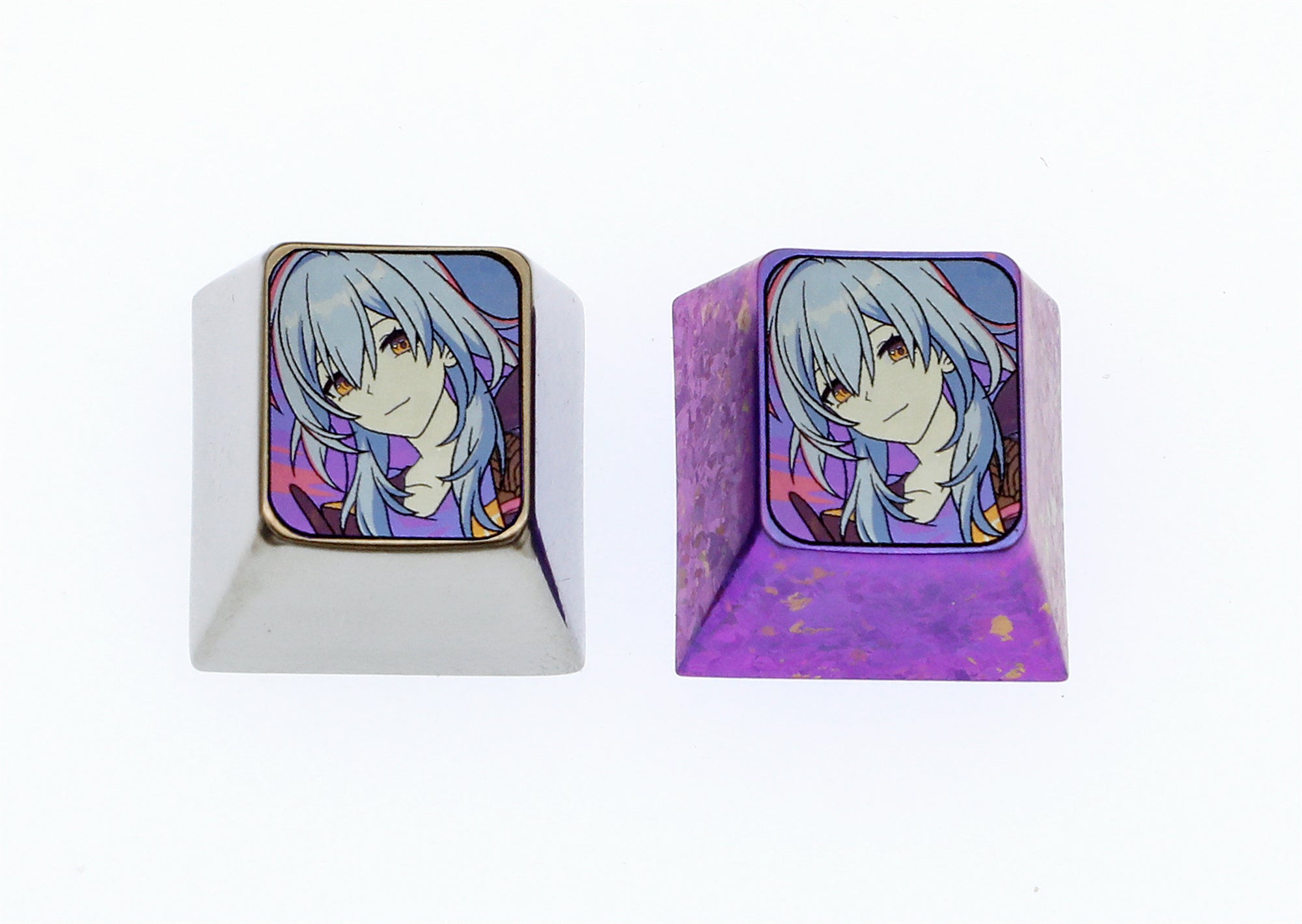 Honkai: Star Rail 1U Titanium Alloy Custom Keycaps - Anime Game Character Mechanical Keyboard Accessories for Gaming PC Setup & Collectors