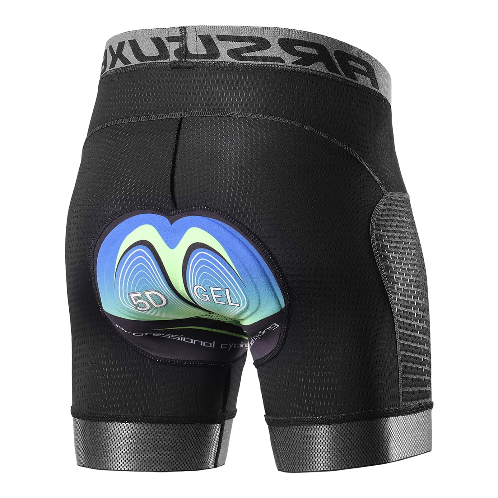 LIXADA Men's 5D Padded Cycling Shorts - Breathable MTB Bicycle Underwear for Mountain Biking & Road Cycling | Comfortable Bike Shorts for Long Distance Rides and Training