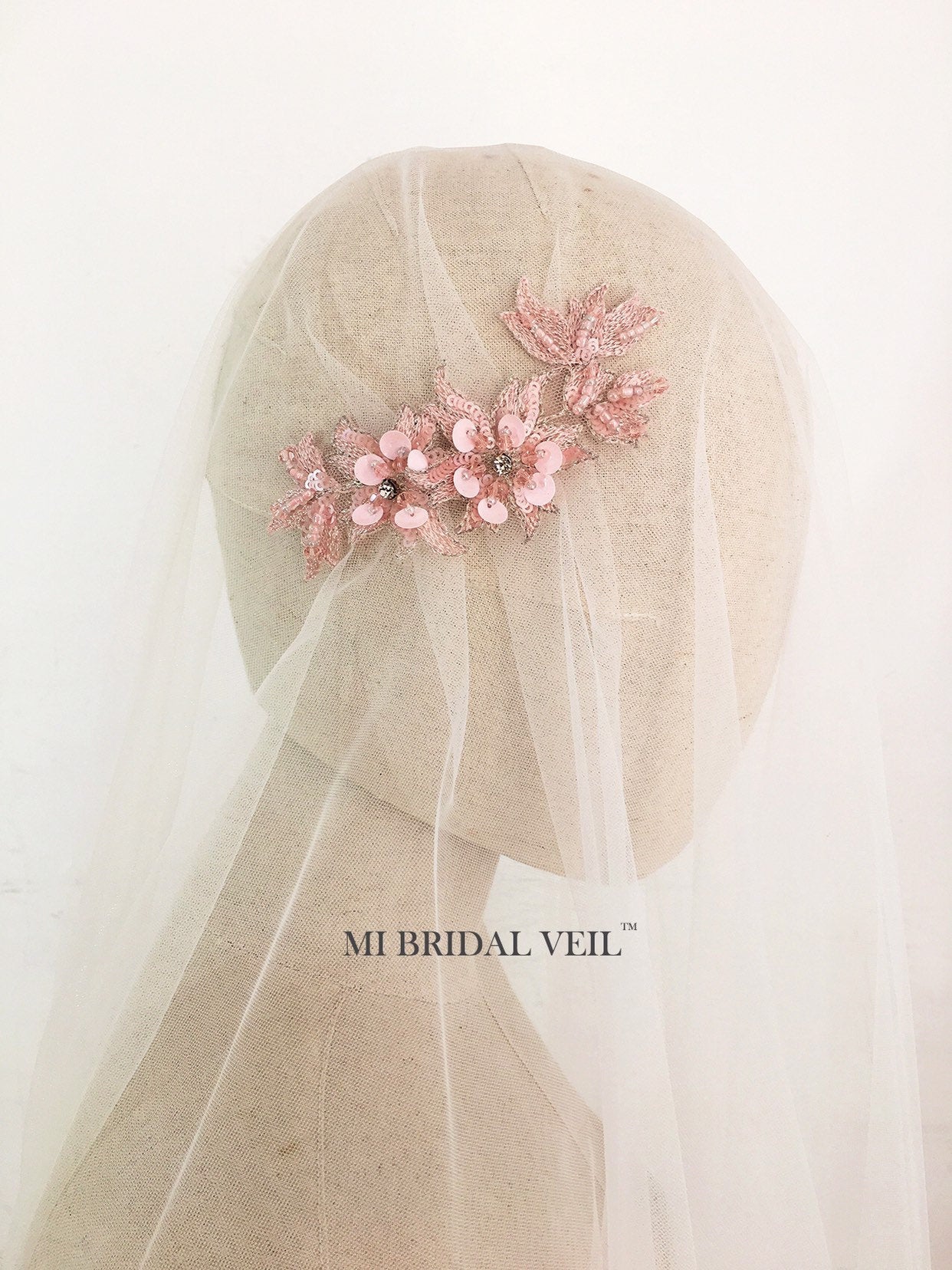 Juliet Cap Veil with Beaded Details - Vintage Wedding Veil for Brides | Perfect for Boho, Classic & Romantic Weddings