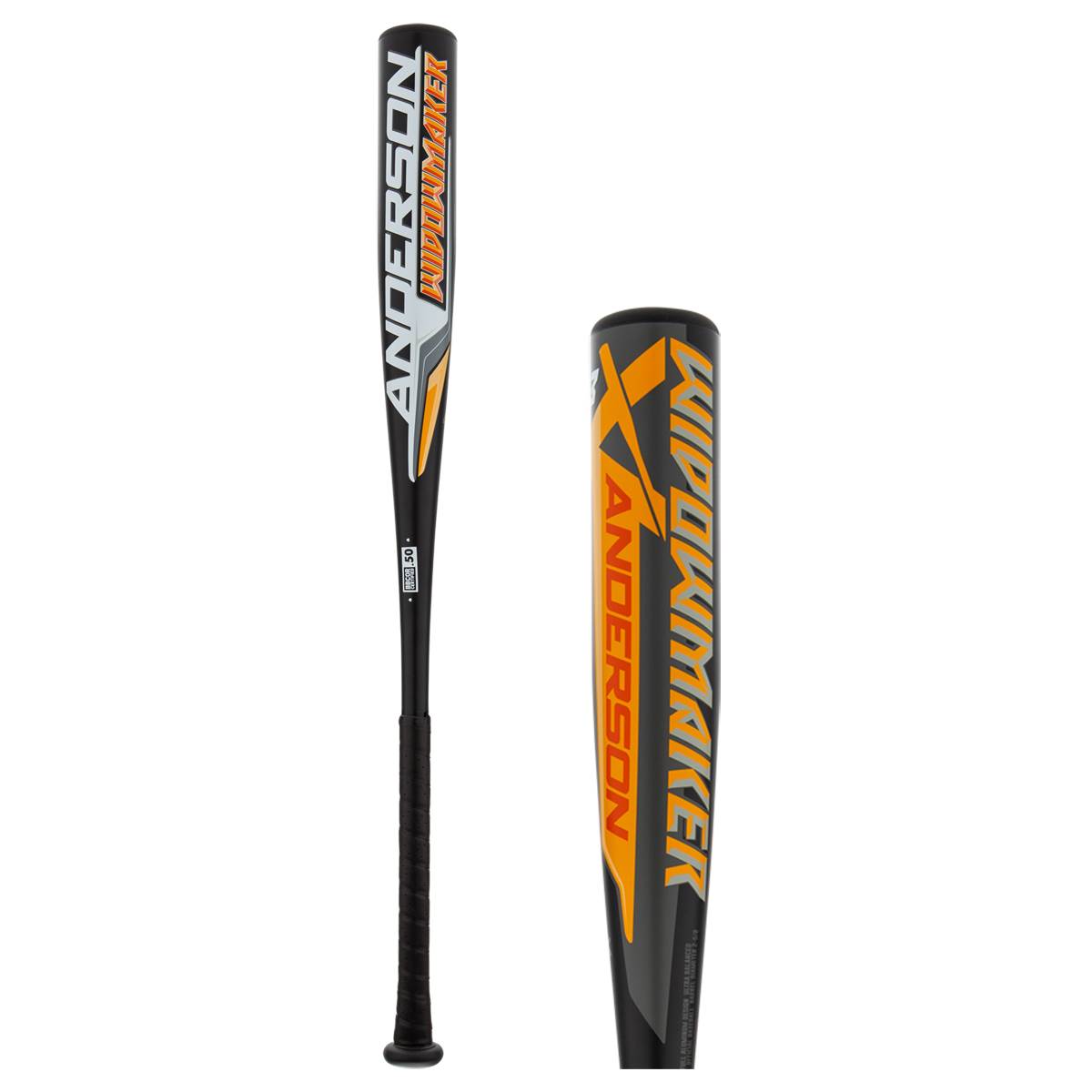 2022 Anderson Widowmaker BBCOR Baseball Bat - Black/Orange | High-Performance USSSA & High School Baseball Bat for Power Hitters | Perfect for Games, Practice & Training