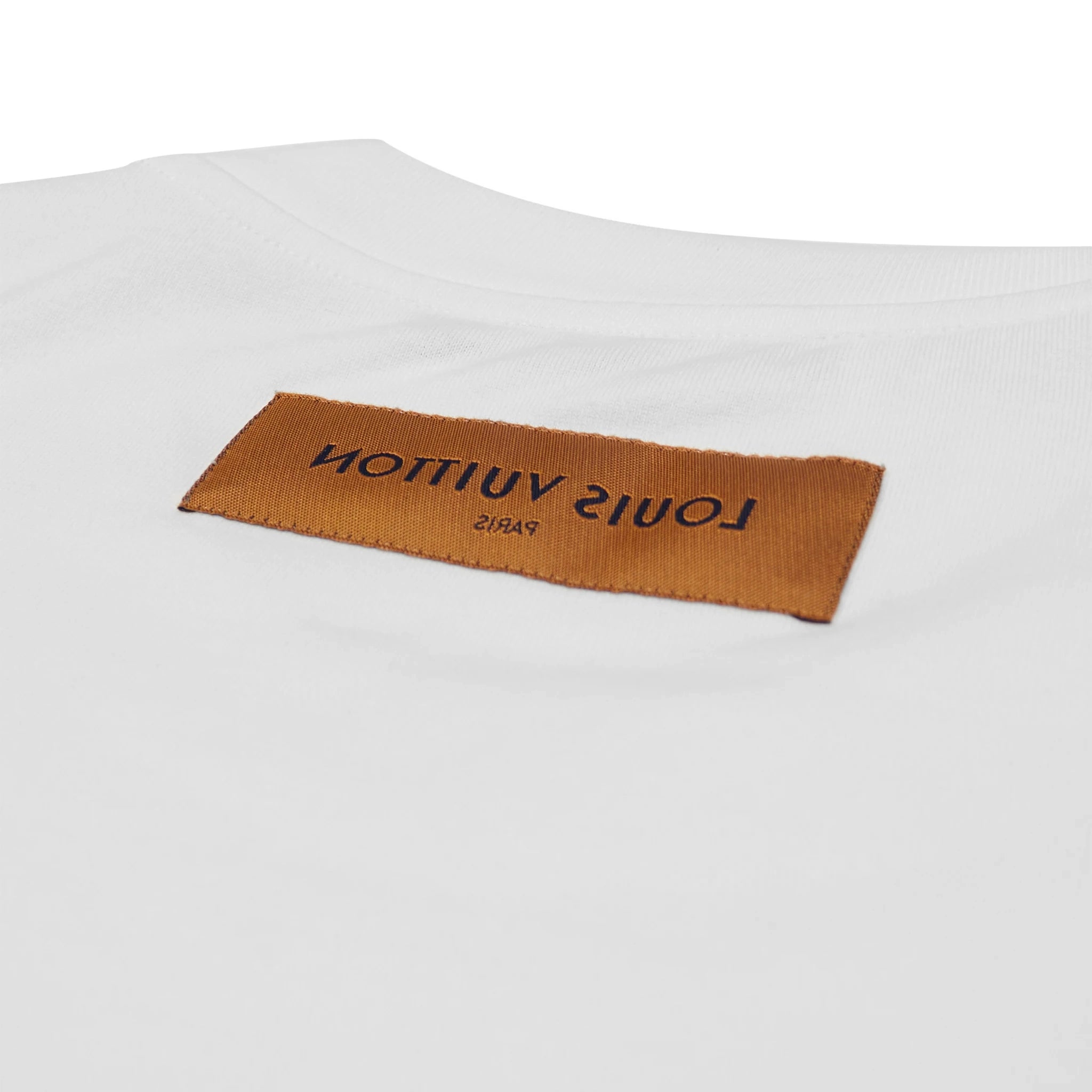 Authentic Louis Vuitton Monogram Printed Multi White T-Shirt - Vintage Luxury Cotton Tee for Men | Perfect for Casual Wear, Street Style & Designer Collections
