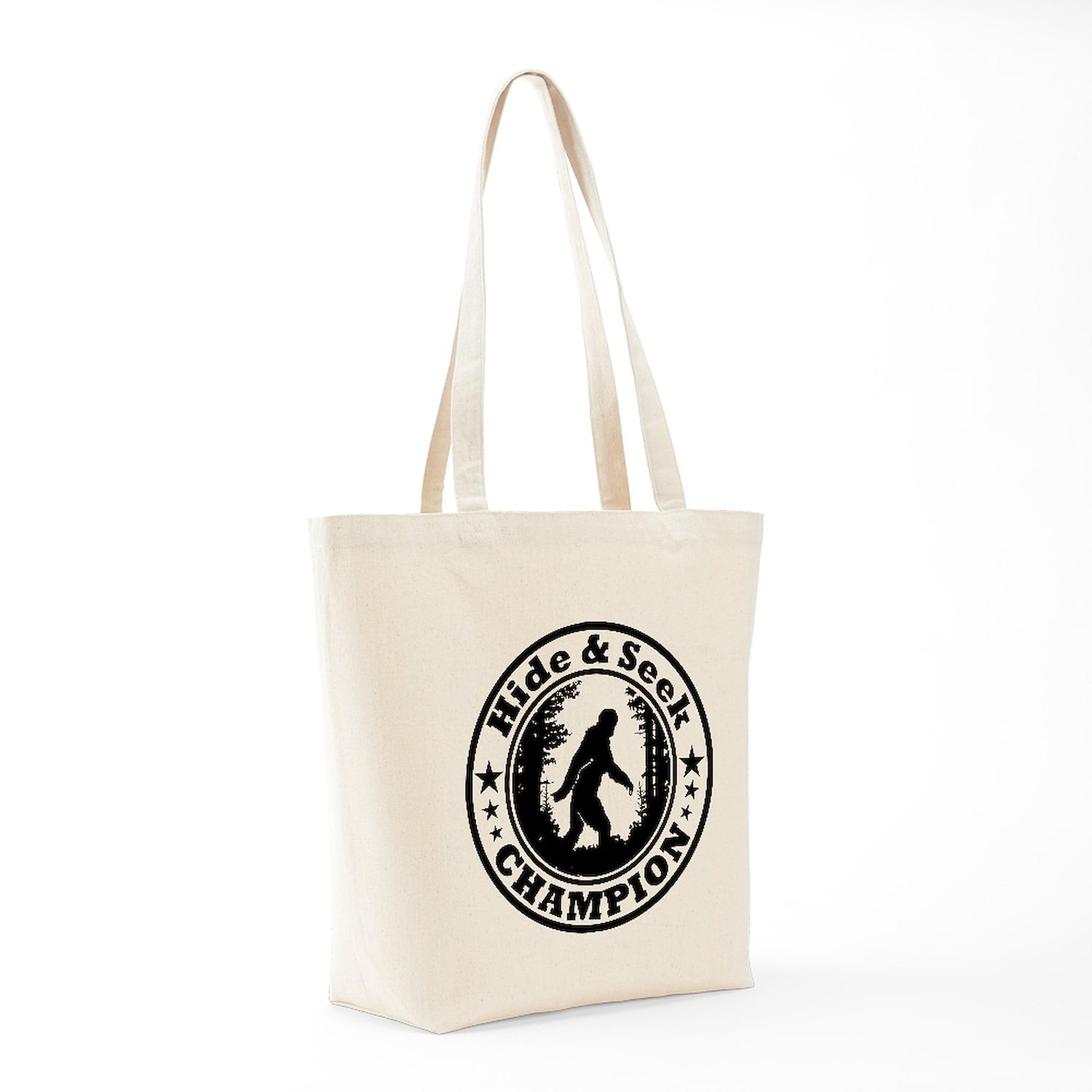 Hide And Seek World Champion Tote Bag - Natural Canvas Reusable Shopping Bag for Groceries, Beach & Everyday Use | Eco-Friendly Cotton Tote