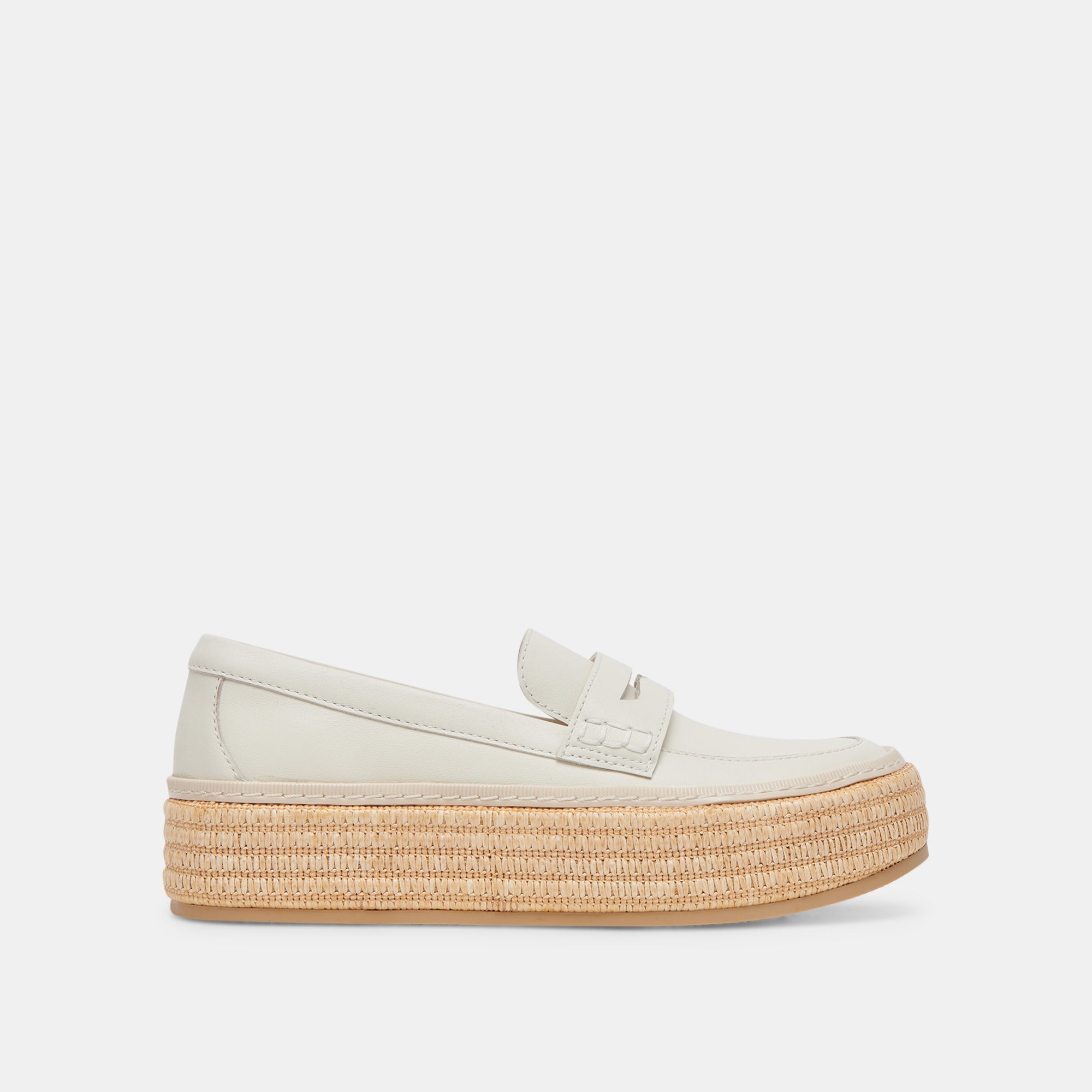 RANNA Women's Ivory Leather Loafers - Comfortable Slip-On Shoes for Casual & Office Wear | re:vita Collection