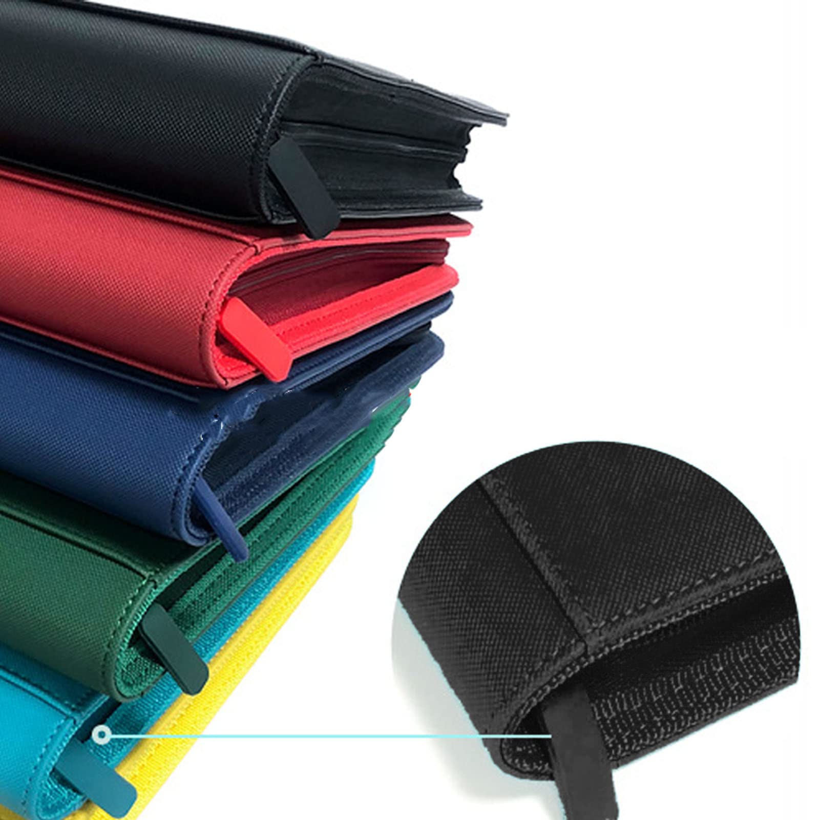 Premium 9-Pocket Zippered Trading Card Binder - 360° Side Loading PU Leather Card Album for Collectible Cards (Black) | Perfect for Pokemon, MTG, Yu-Gi-Oh & Sports Card Storage & Organization