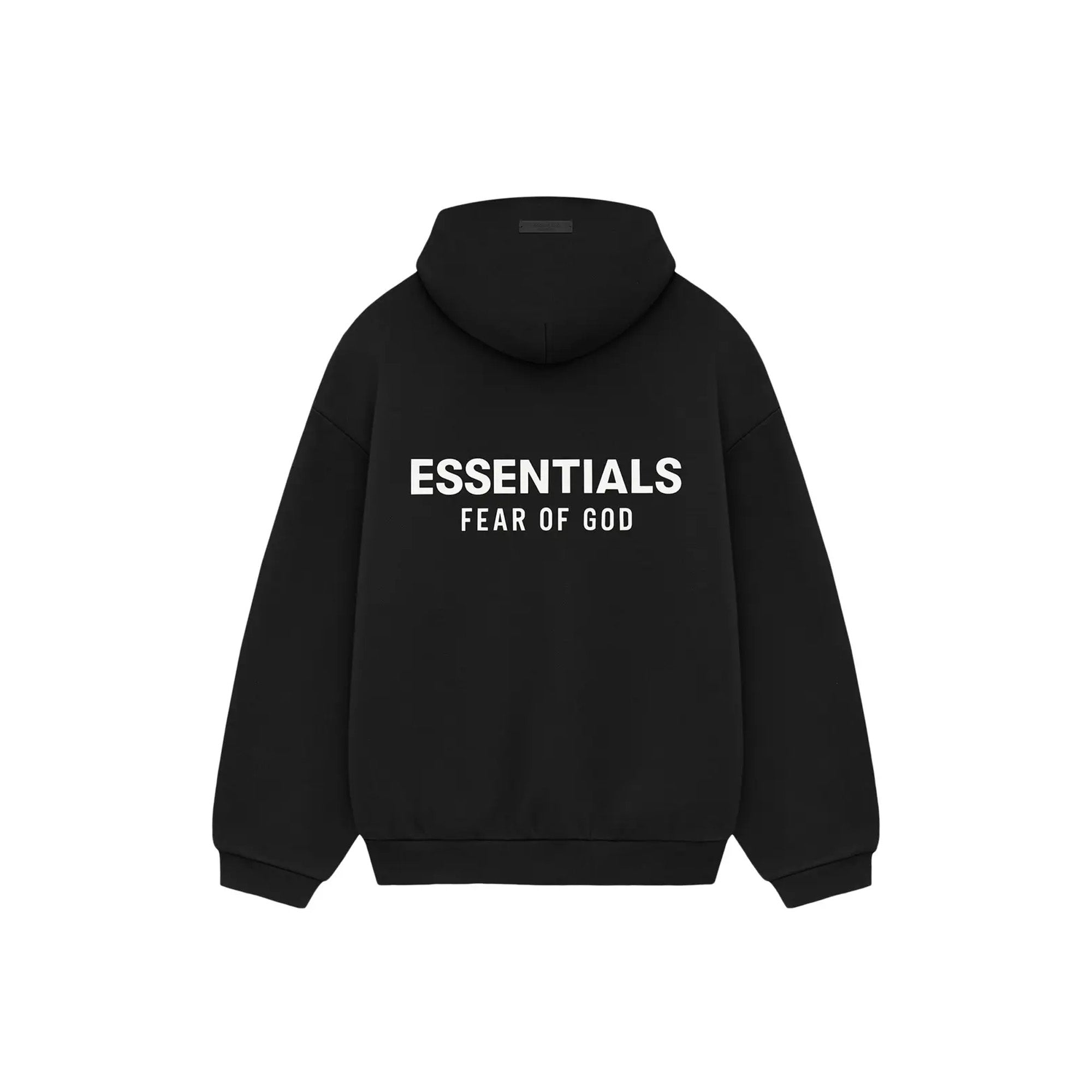 Fear of God Essentials Fleece Hoodie for Men & Women - Soft Black Pullover Sweatshirt (2024 Collection) | Perfect for Streetwear, Casual Outfits & Lounge Wear