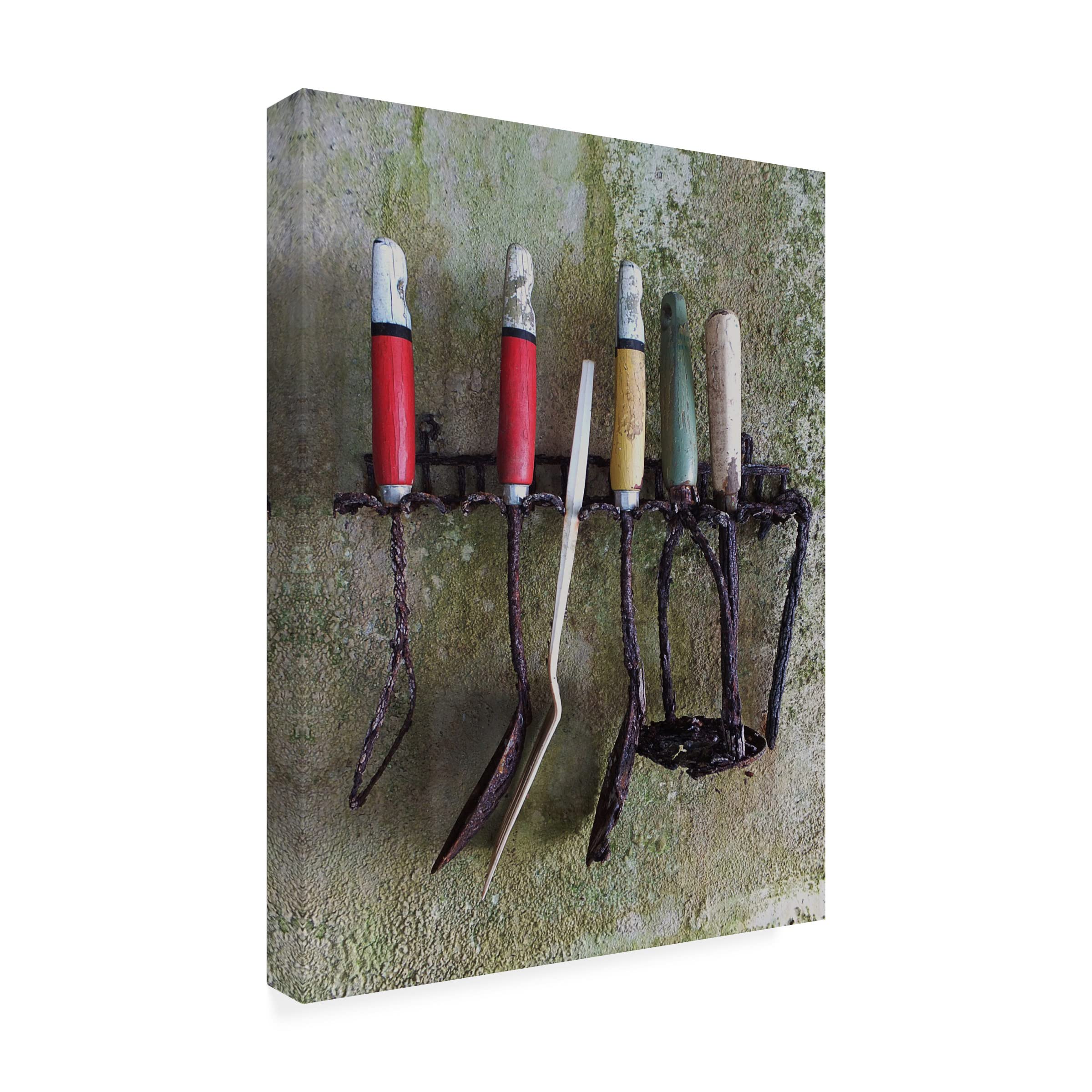 Heather Levingstone Kitchen Utensils Canvas Art Print - Modern Cooking Decor for Home Kitchen & Dining Room Wall