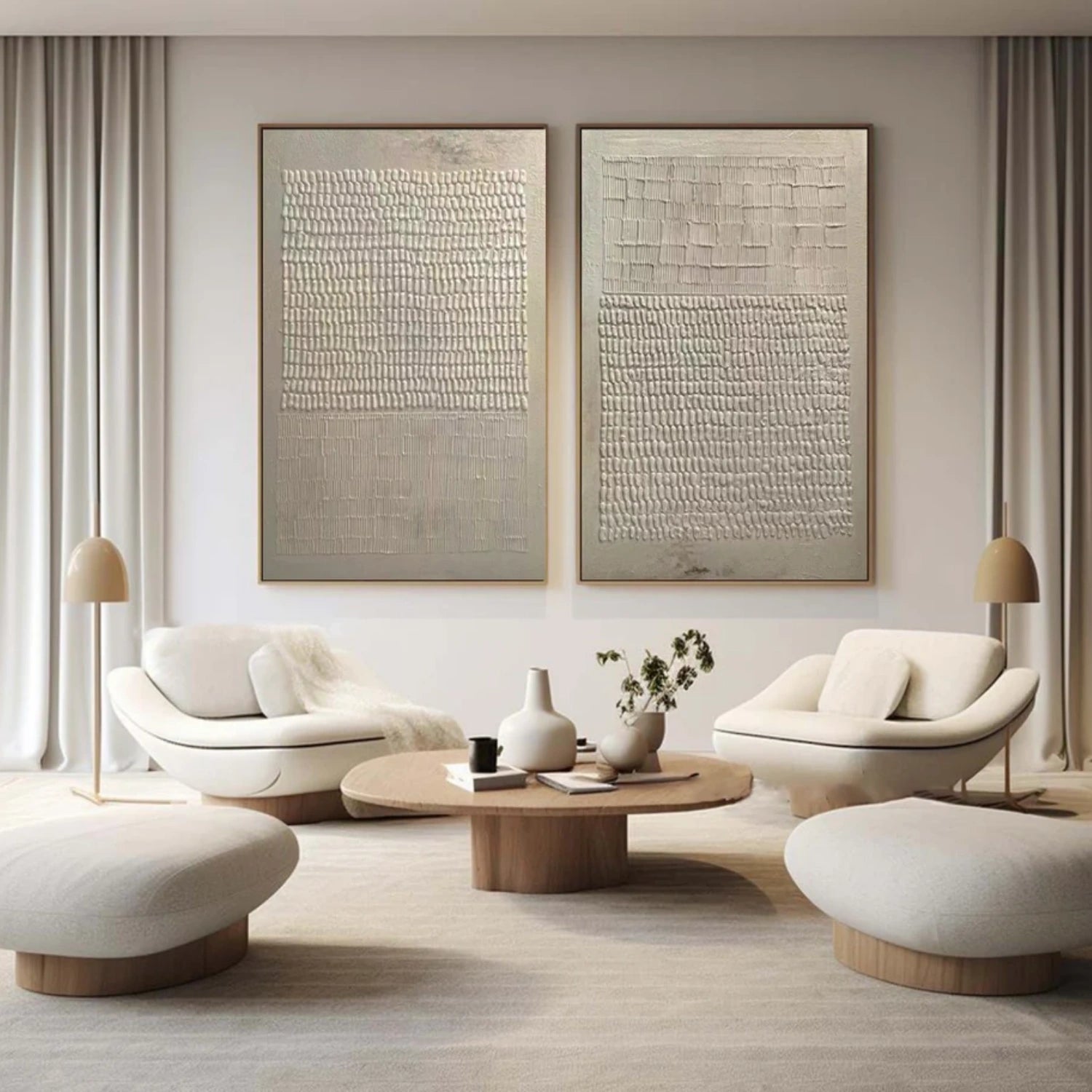 Custom Size Abstract Tranquility Painting #WS248 - Handmade Wall Art for Living Room, Bedroom & Office Decor