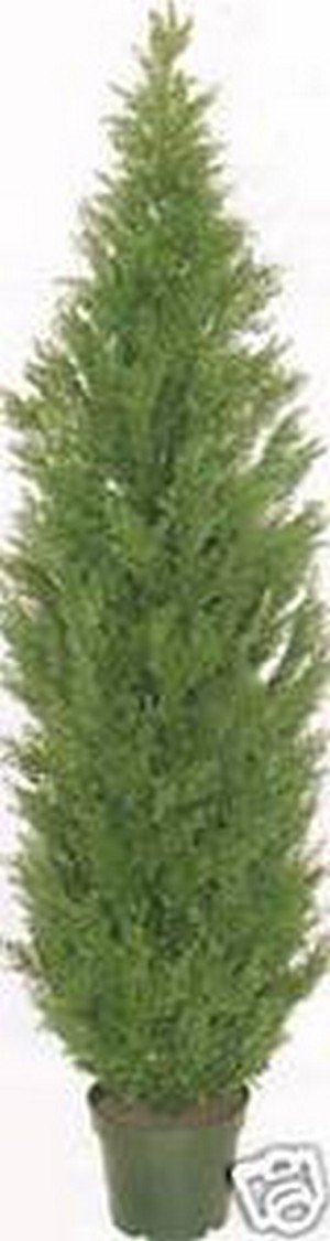 5FT Artificial Cedar Topiary Tree - Realistic Silk Potted Plant for Indoor & Outdoor Decor | Perfect for Home, Office, Patio, and Garden Landscaping