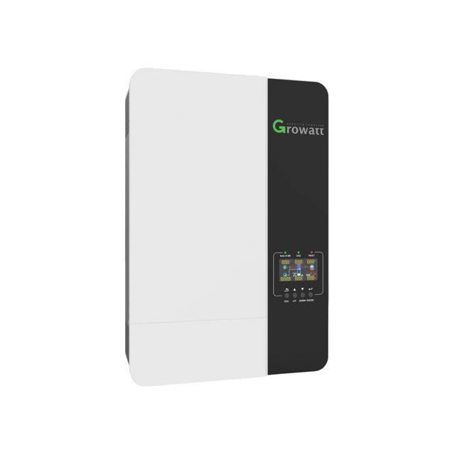 Growatt 3000W Stackable Off-Grid Solar Inverter | Pure Sine Wave | 24V/48V Battery Compatible | Ideal for Home, RV, and Remote Power Backup
