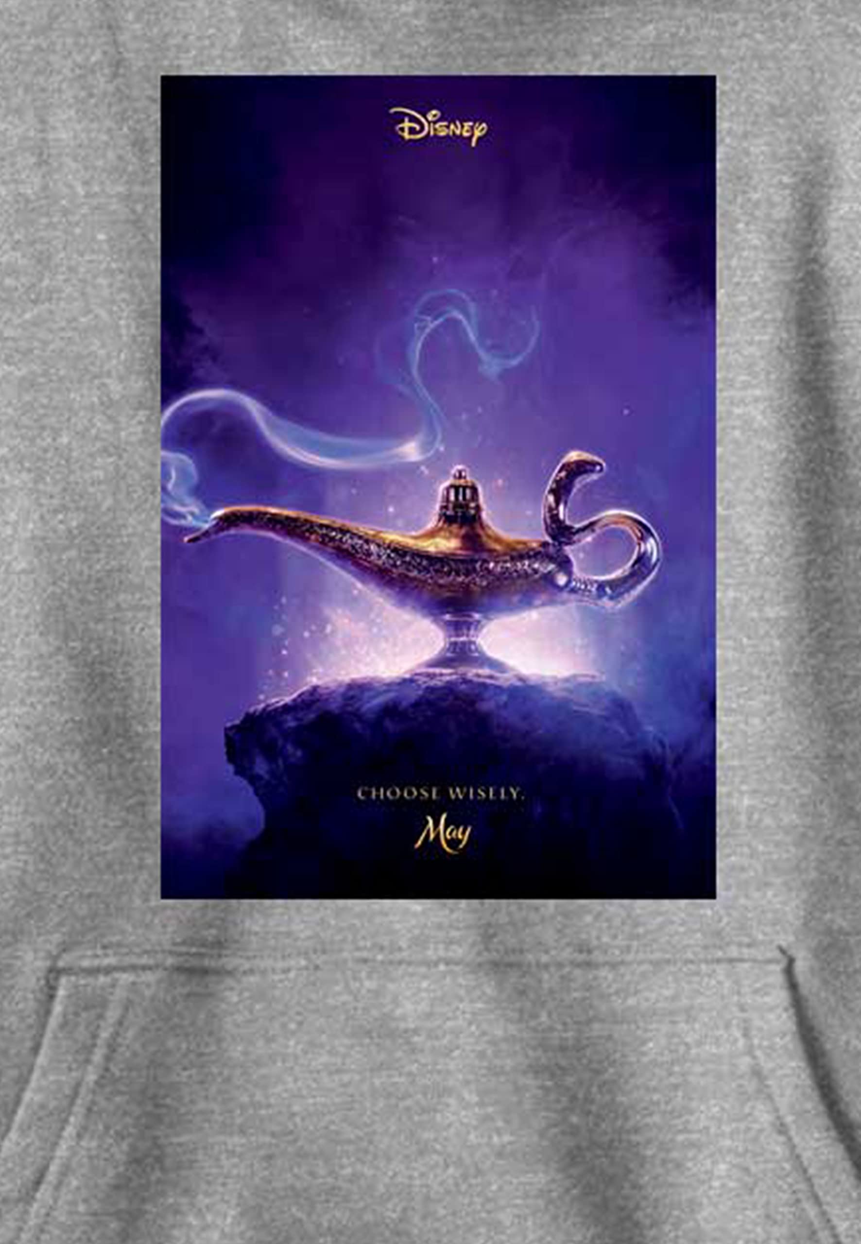 Disney Aladdin Live Action Kids' Hoodie - Soft Cotton Pullover with Movie Poster Design | Perfect for Birthday Gifts, Movie Nights & Disney Theme Parties