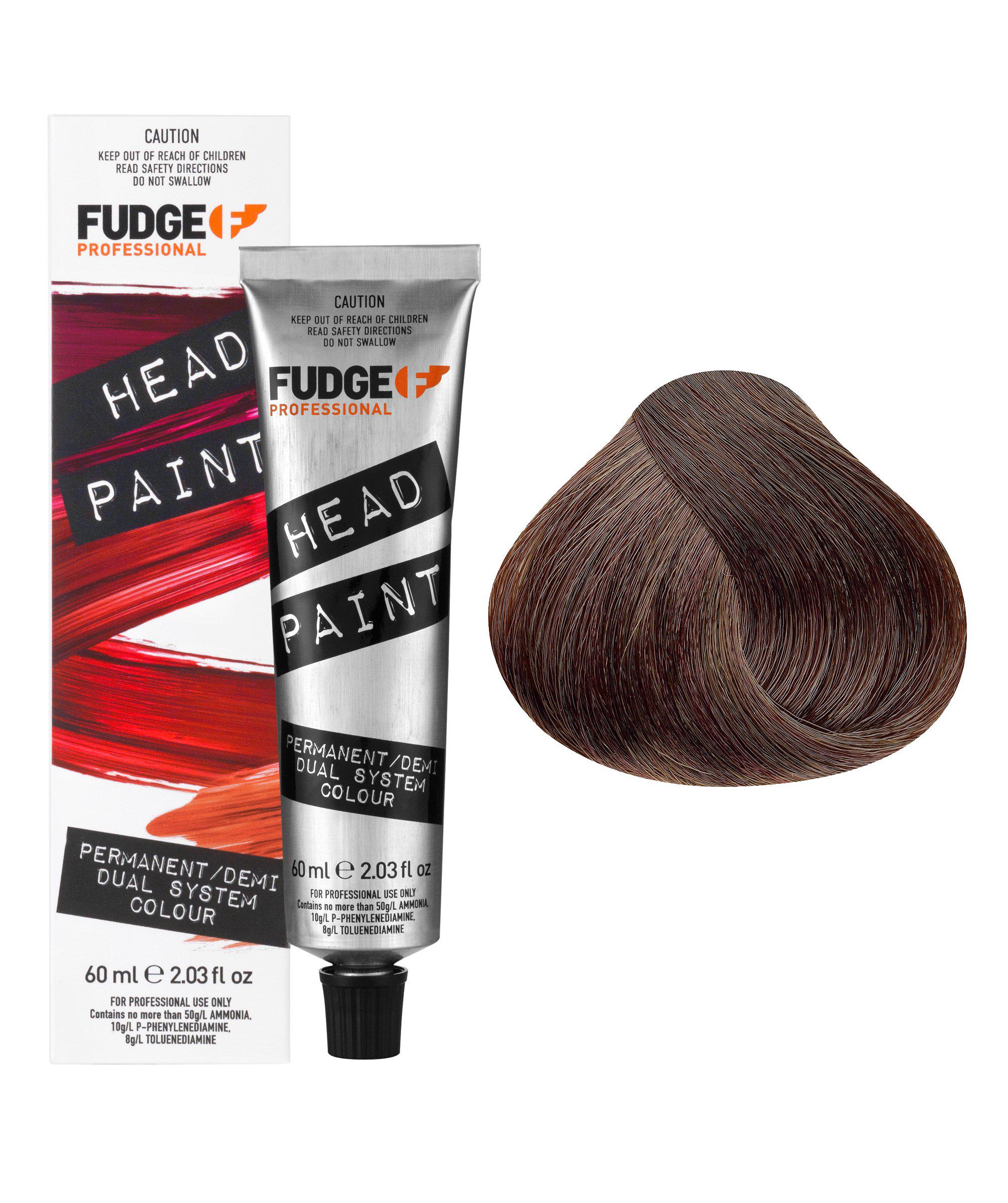 Fudge Headpaint 5.34 Light Maple Brown 60ml Hair Dye - Vibrant Semi-Permanent Color for Creative Styling & DIY Hair Coloring at Home
