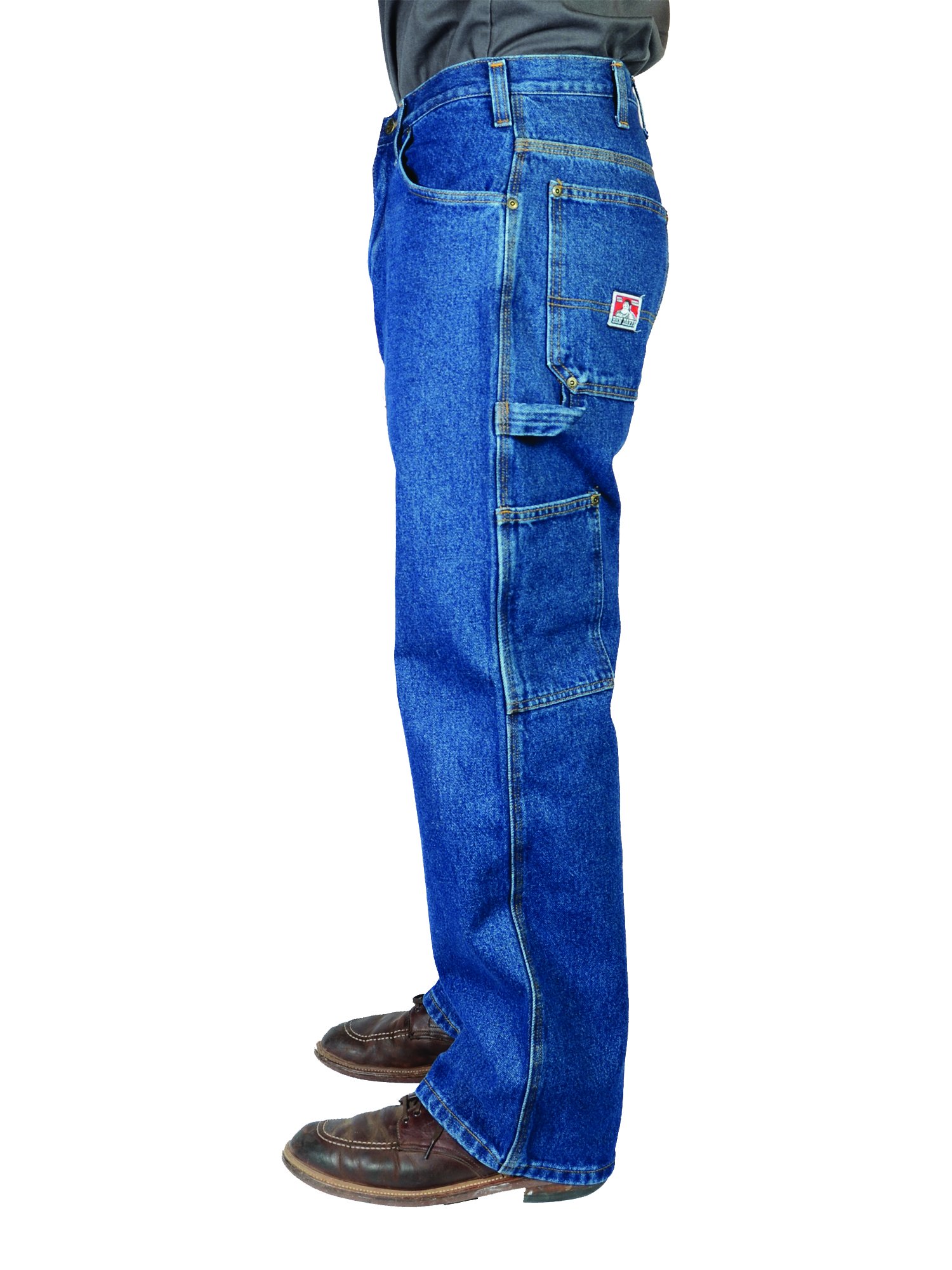 Ben Davis Men's Denim Carpenter Pants - Durable Work Pants for Construction, Carpentry & Outdoor Activities - Heavy Duty Workwear for Professionals & DIY Enthusiasts