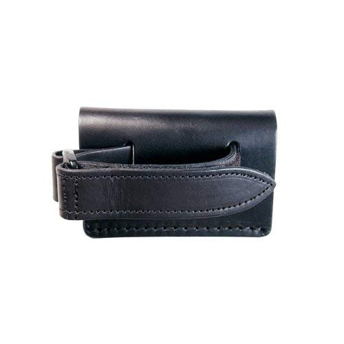 Boston Leather 5485-1 1 Inch Heavy Duty Restraining Strap Radio Holder for Police, Fire & EMS - Secure Two-Way Radio Mount - Black (Perfect for Emergency Vehicles & Tactical Gear)