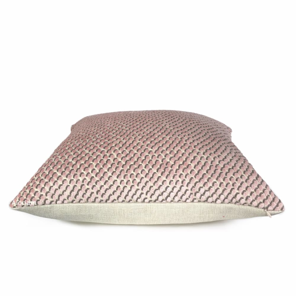 Kravet Kate Spade Mazzy Dot Blush Pink Velvet Decorative Pillow Cover - Luxury Velvet Throw Pillow Case for Sofa, Bedroom & Living Room Decor