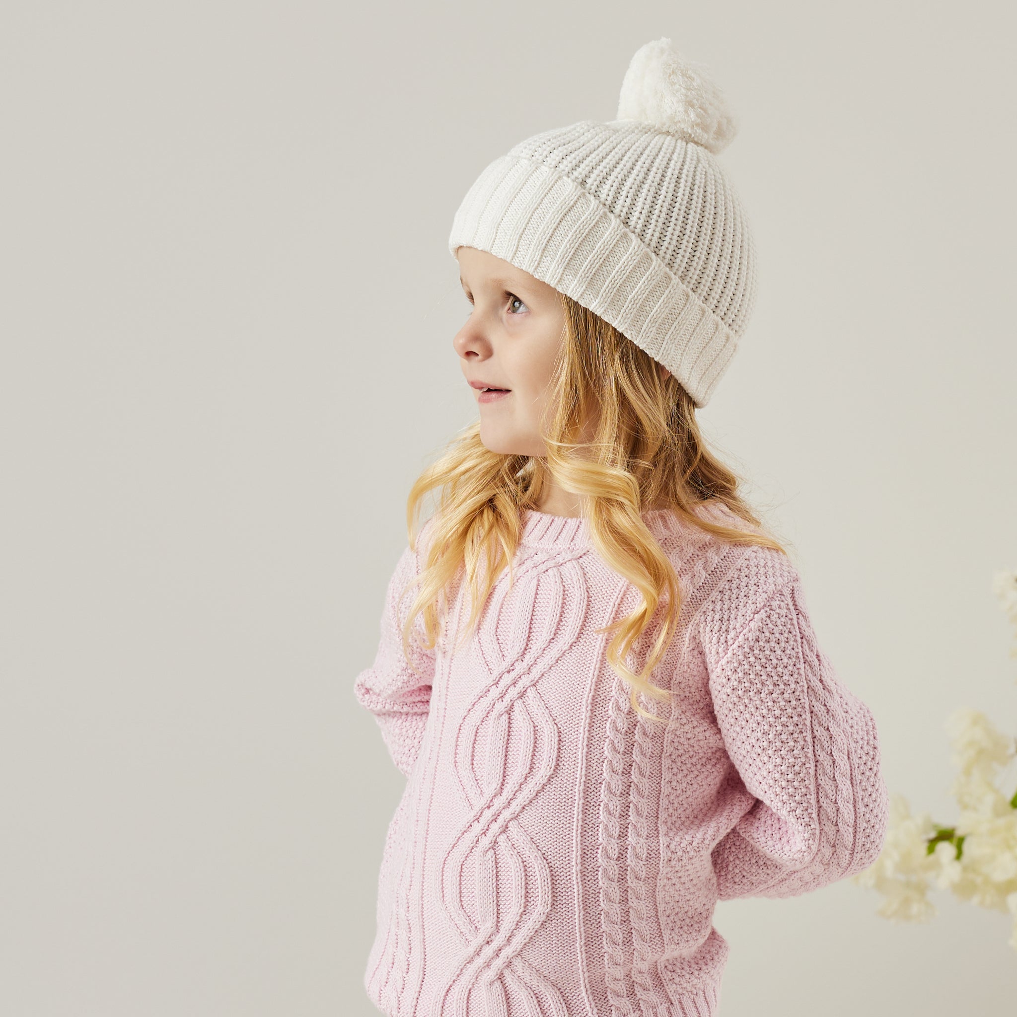 Soft Pullover Knit Sweater for Women - Baby Pink | Cozy Winter Wear & Casual Outfit Essential