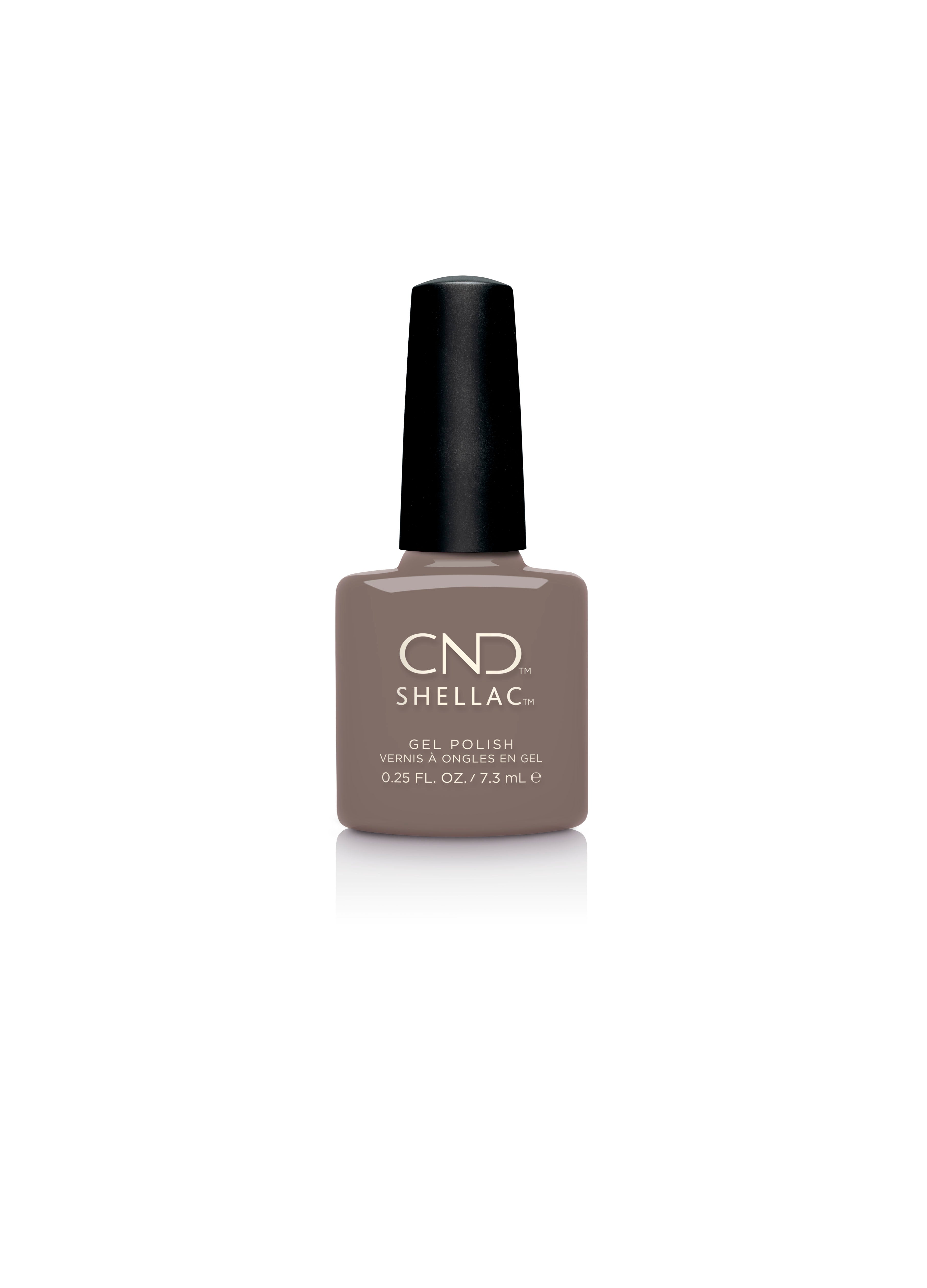 CND Shellac Nail Polish - Above My Pay Gray Gel, 0.25 fl oz - Long-Lasting Salon-Quality Manicure for Home & Professional Use