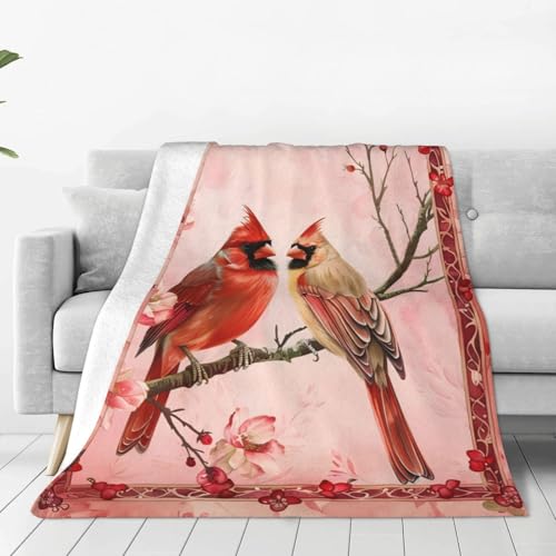Pink Cardinal Blanket