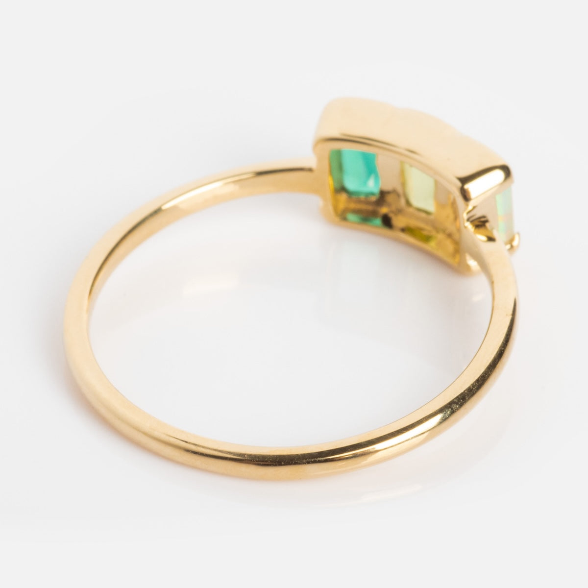 Customizable Acrostic Baguette Gemstone Ring - Personalized Name Initial Jewelry for Women, Dainty Stackable Ring for Birthdays, Anniversaries & Everyday Elegance