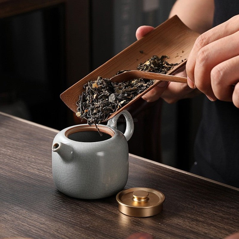 Premium Ruyao Ice Crack Chinese Tea Set - Handcrafted Ceramic Tea Cups & Pot for Home, Office & Gifting - Perfect for Traditional Tea Ceremonies & Relaxation