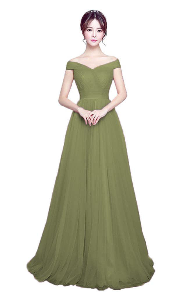 Elegant Off-the-Shoulder Tulle Wedding Dress - A-Line Ball Gown for Brides, Formal Parties & Special Occasions | Perfect for Church Ceremonies, Vow Renewals & Evening Galas