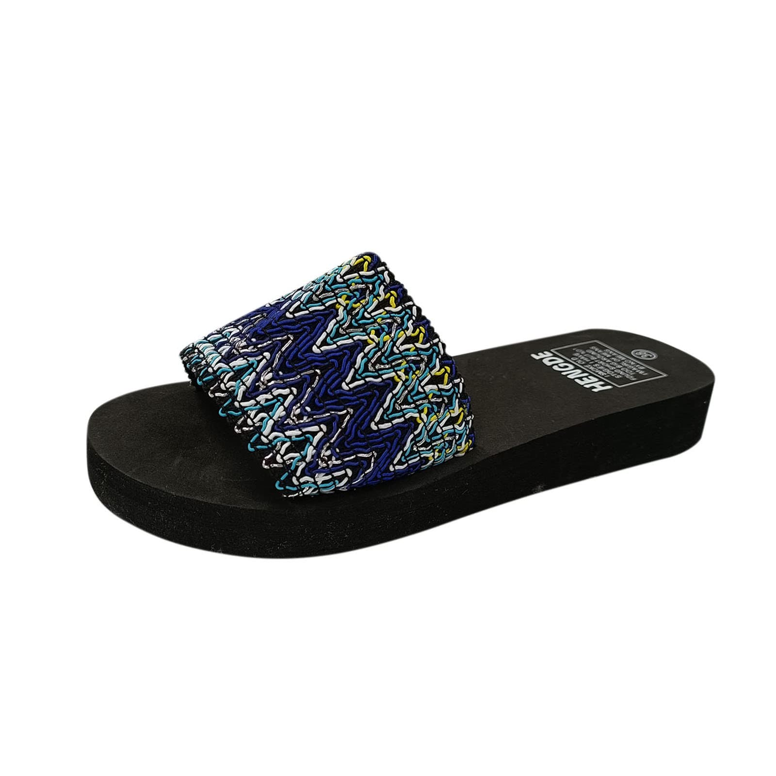 Women's Bohemian Fuzzy Boot Slippers - Comfortable Beach Platform Sandals for Ladies, Casual Summer Slide Shoes for Outdoor, Vacation, and Home Use
